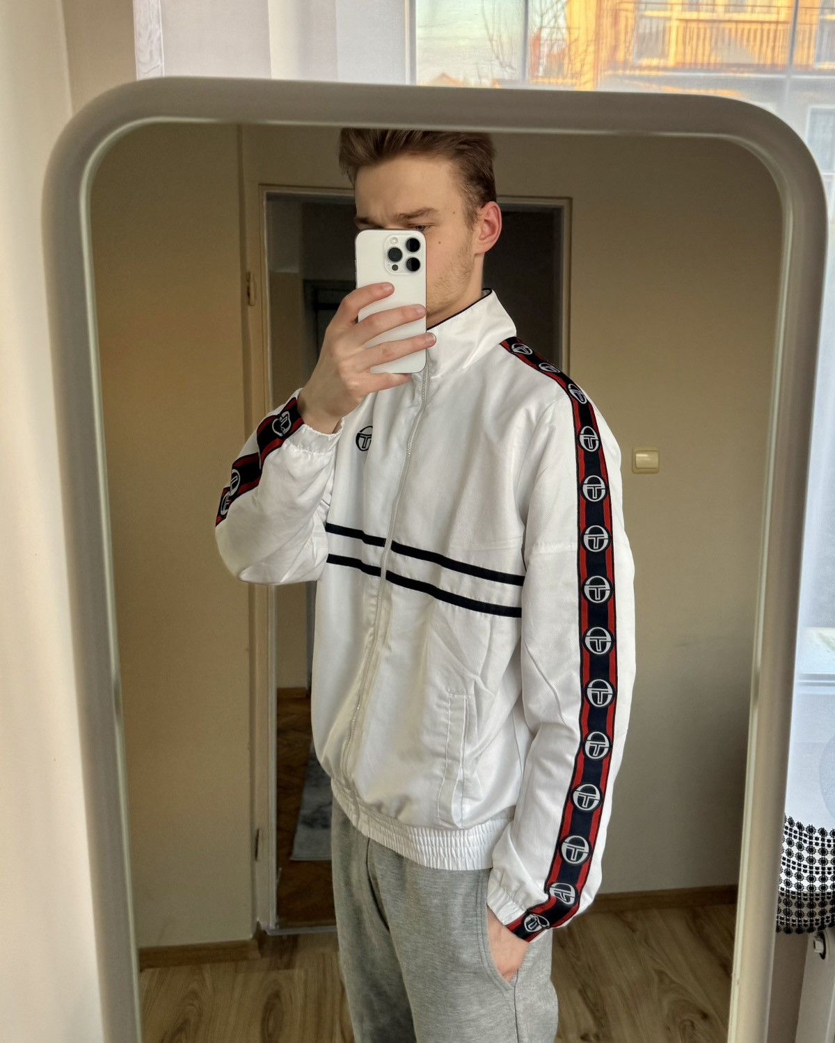 Sergio Tacchini × Vintage Sergio Tacchini Light Track Jacket Y2K Look Size US L / EU 52-54 / 3 - 4 Thumbnail