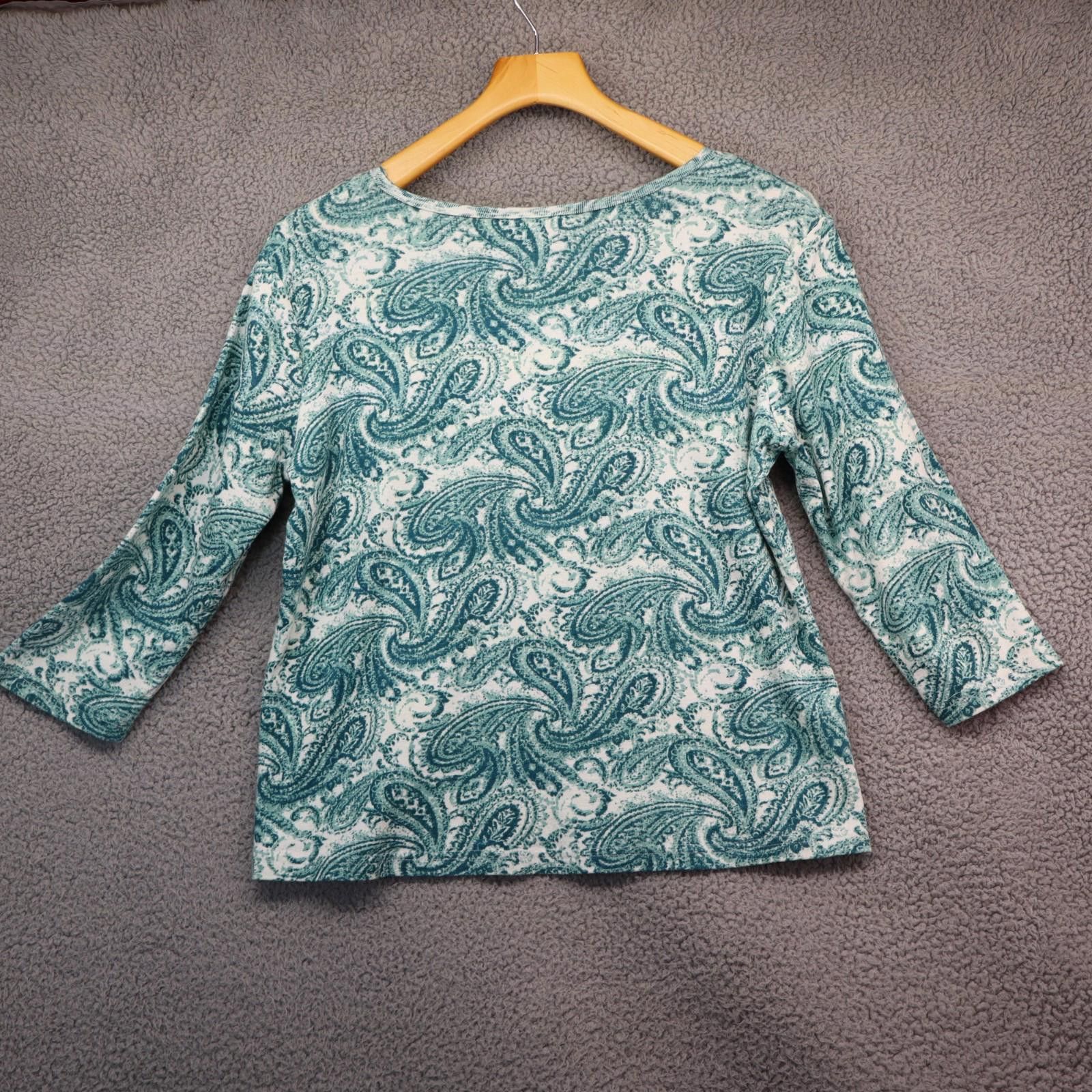 Other Applesee's Petites Floral Print Blouse Small Casual Bohemian Size S / US 4 / IT 40 - 9 Thumbnail