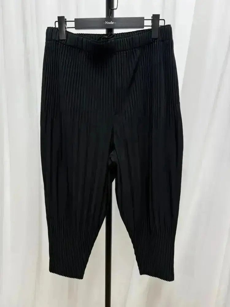 Homme Plisse Issey Miyake Sz 3 Issey Miyake Pleats Please Cropped Pants-2507 Size US 32 / EU 48 - 1 Thumbnail