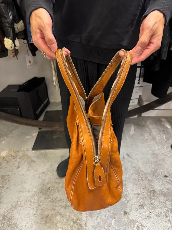 Dolce & Gabbana Dolce & Gabbana Brown Leather Hobo Handle Zip Bag Size ONE SIZE - 2 Thumbnail