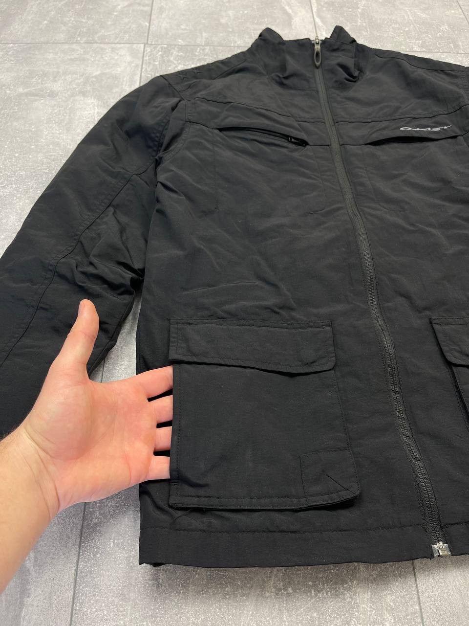 Vintage Oakley Nylon Fleece Jacket Tech Wear Street Style