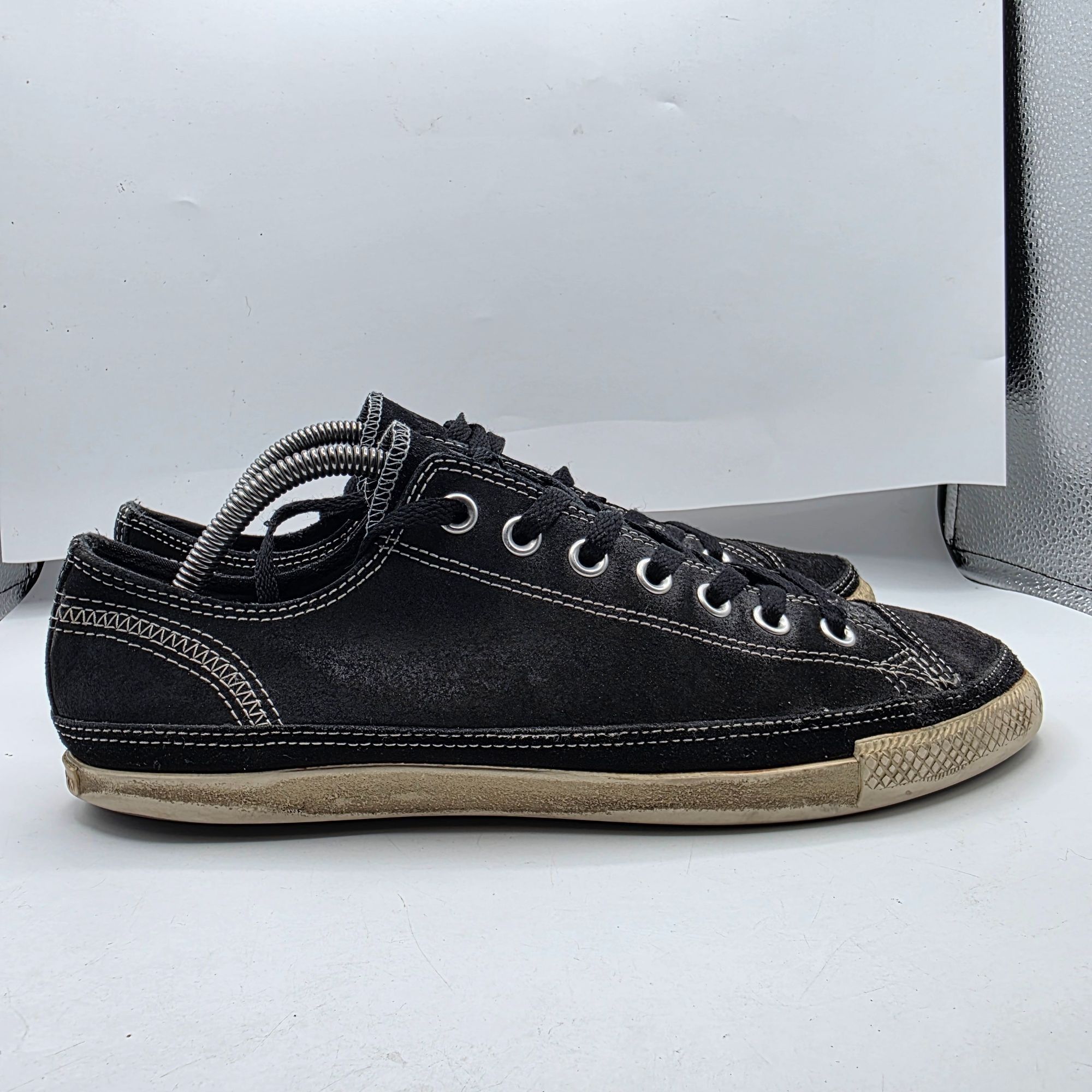 Converse Converse All Star Mens Low Top Sneakers Mens 9 Black Leather Size US 9 / EU 42 - 11 Thumbnail