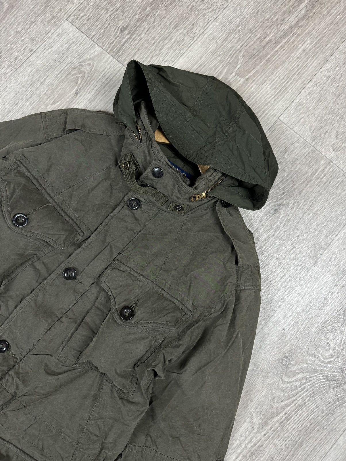 Polo Ralph Lauren Polo Ralph Lauren Military Wax Pocket Olive Jacket Size S Size US S / EU 44-46 / 1 - 4 Thumbnail