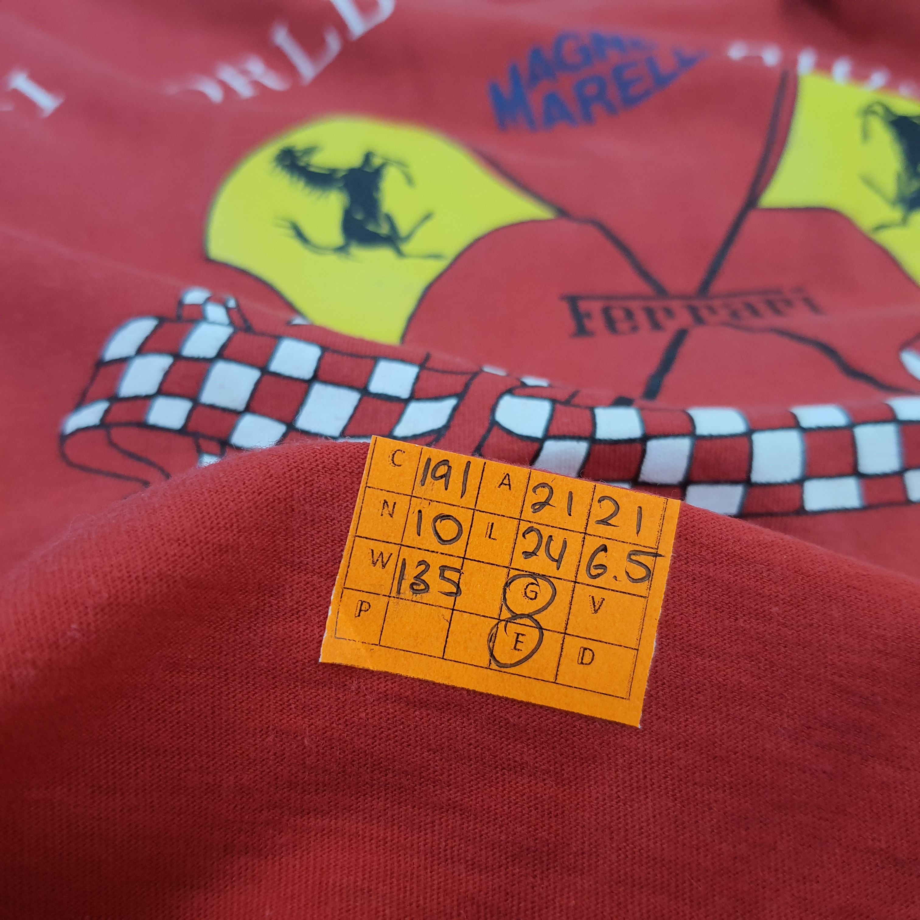 Ferrari × Vintage Vintage F1 Magneti Marelli Ferrari Motorsports Tshirt Size US L / EU 52-54 / 3 - 8 Thumbnail