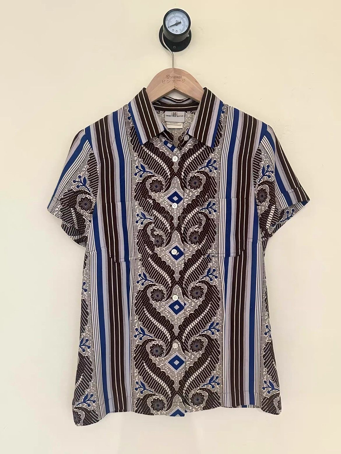 Sz 36 Dries Van Noten Ethical Pattern Shirt-2508
