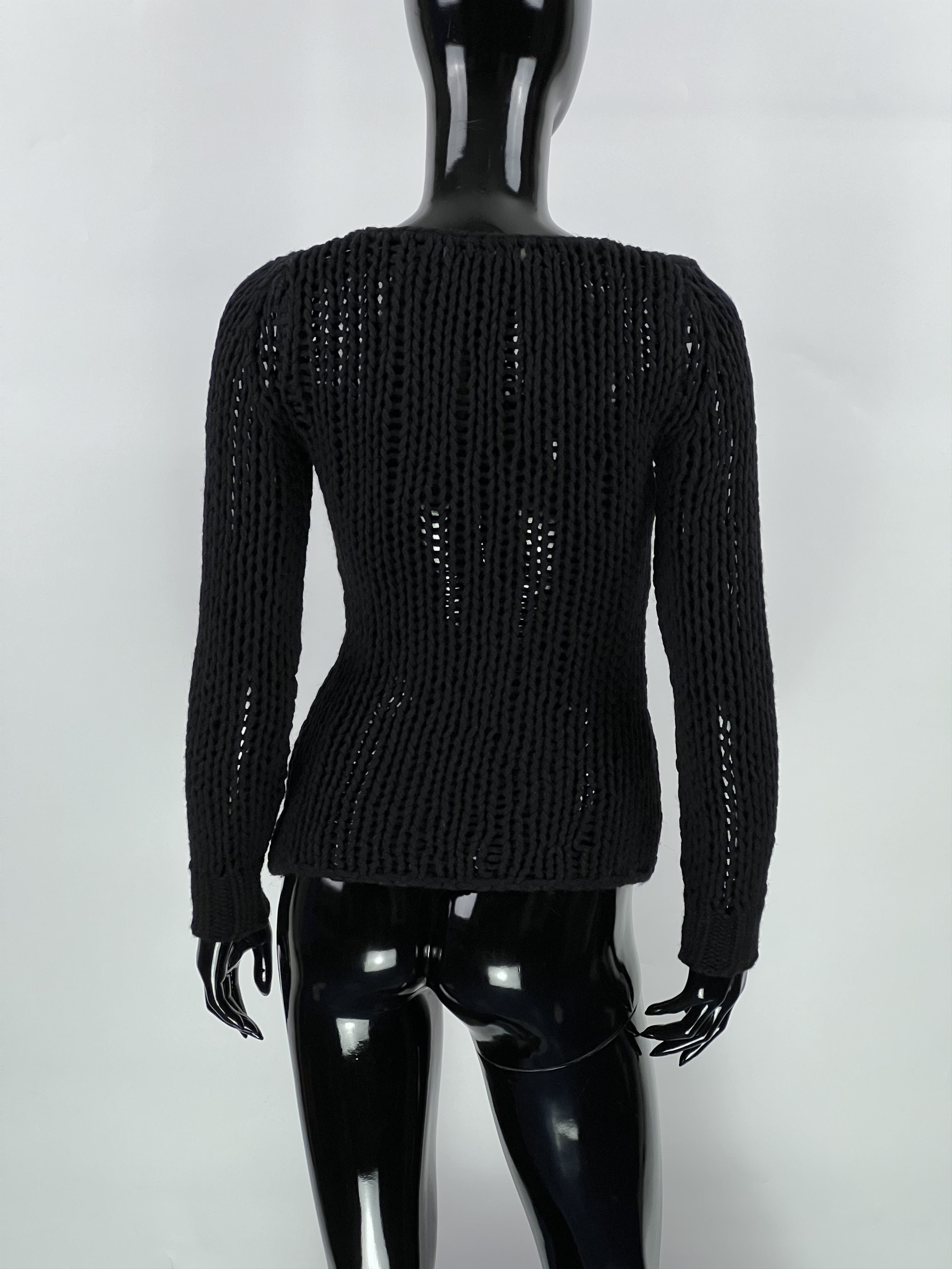 Pierre Balmain Pierre Balmain Mesh Knit Alpaca Wool Sweater Size S 40/26 Size S / US 4 / IT 40 - 2 Thumbnail