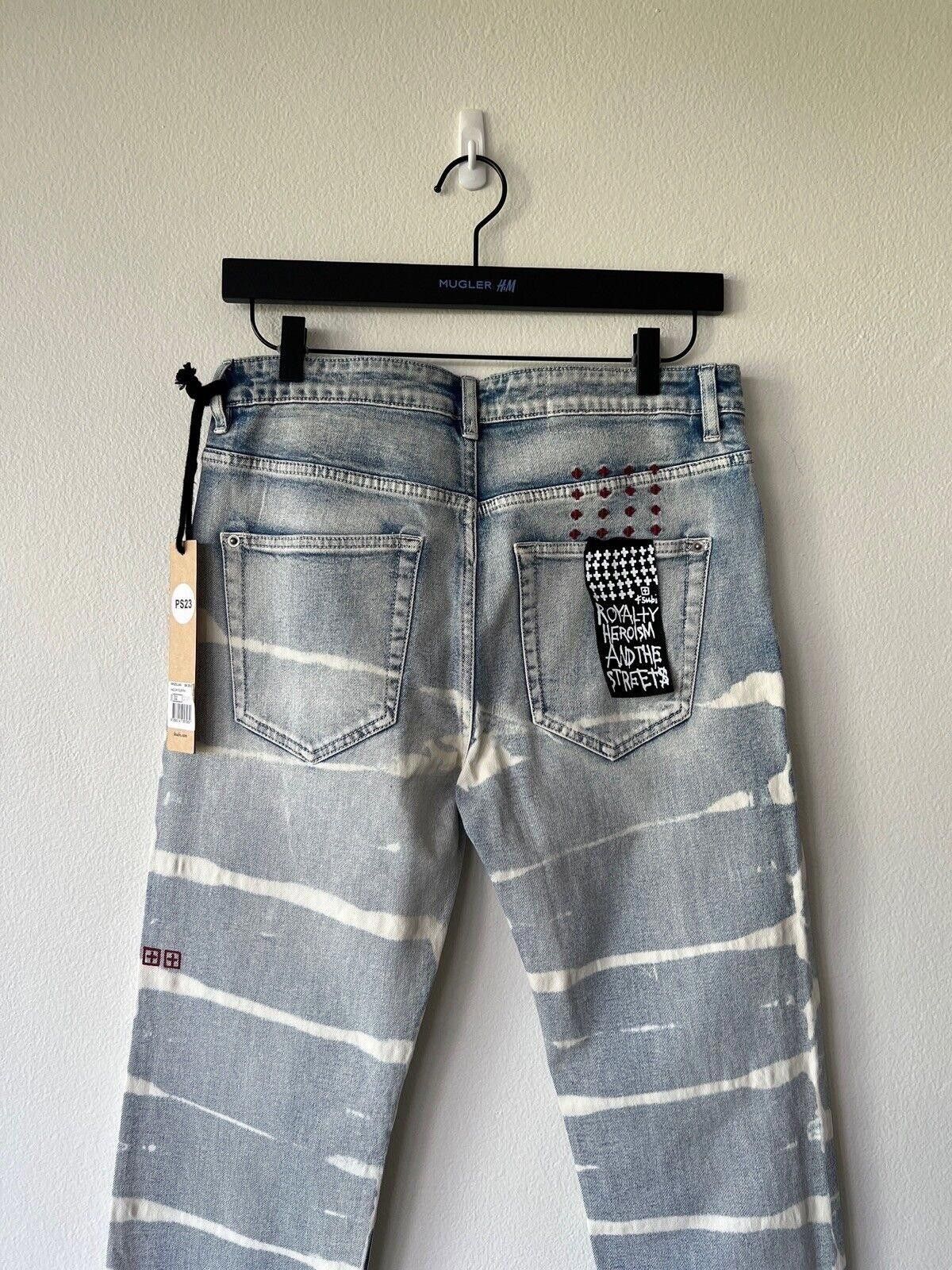 Ksubi new Ksubi mens denim jean hazlow 32 blue stripe elekrik Size US 32 / EU 48 - 6 Thumbnail