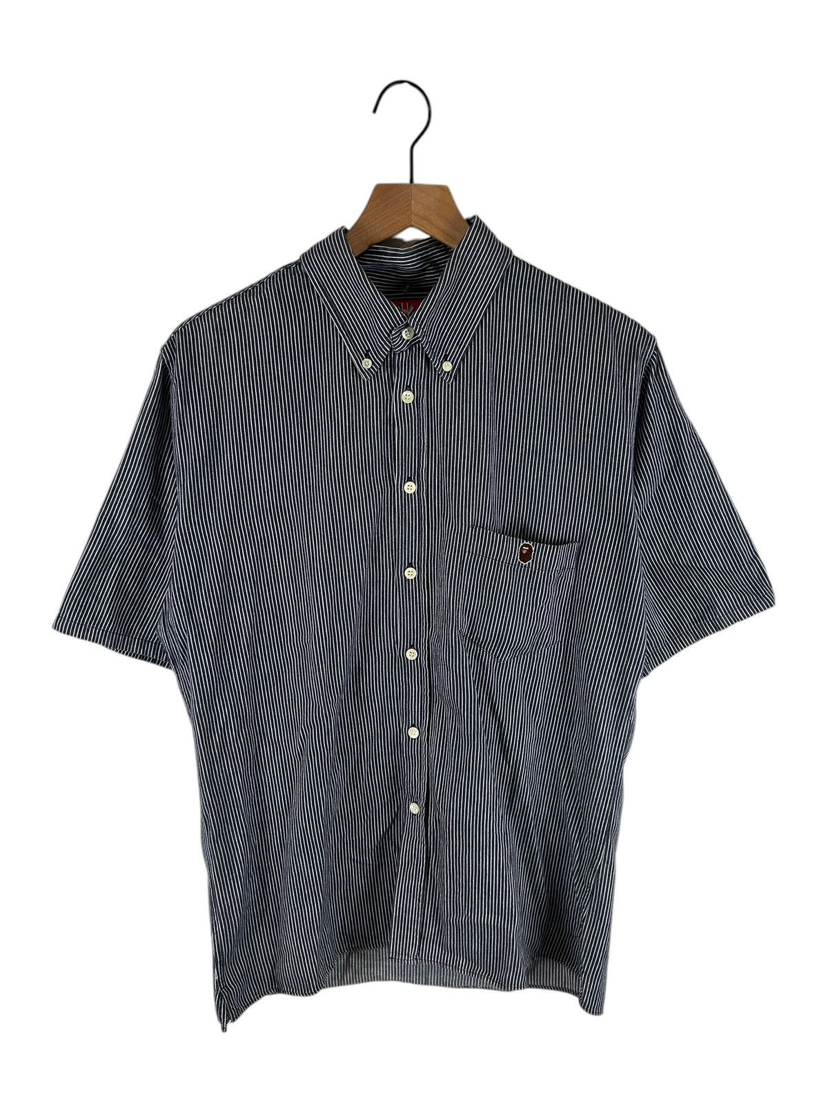 Bape Bape Stripe S/S Shirt Size US L / EU 52-54 / 3 - 1 Thumbnail