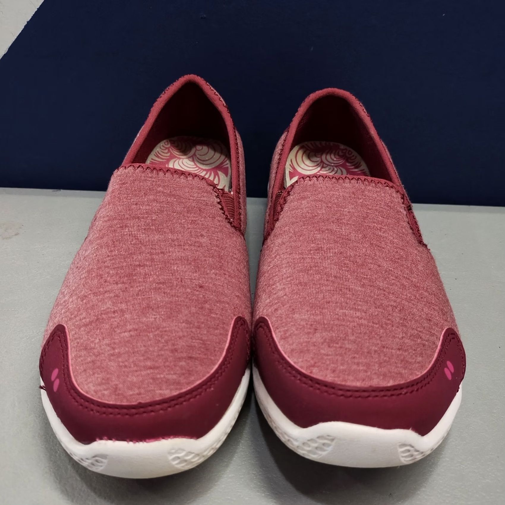 Vintage Ryka Harlow Womens Size 6.5M Pink White Cushioned Low Top Slip On Sneakers Size M / US 6-8 / IT 42-44 - 2 Thumbnail
