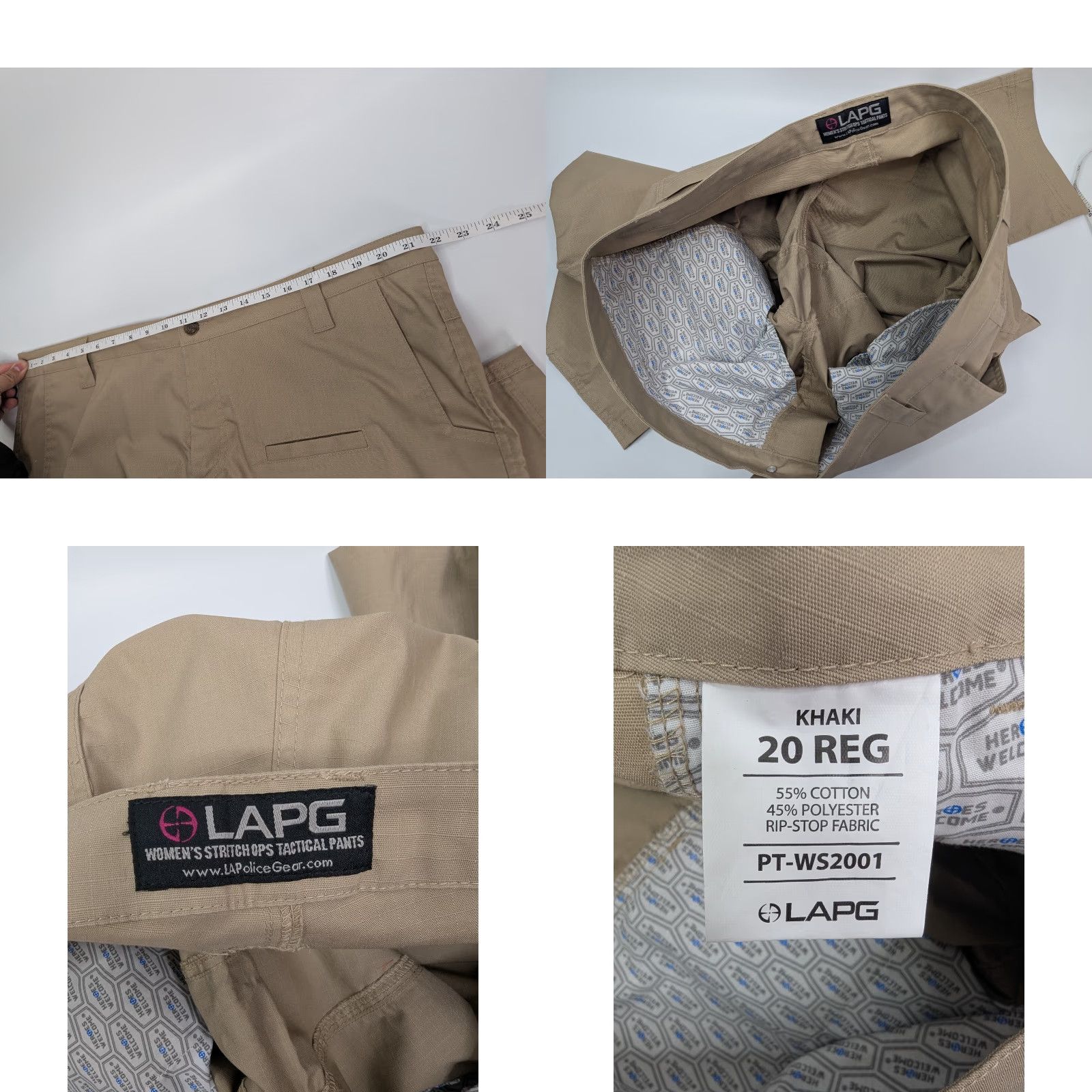 Vintage LAPG Tactical Pants Women’s Size 20 Plus Ripstop Khaki Cargo Police EMS Size 42" / US 20 - 8 Thumbnail