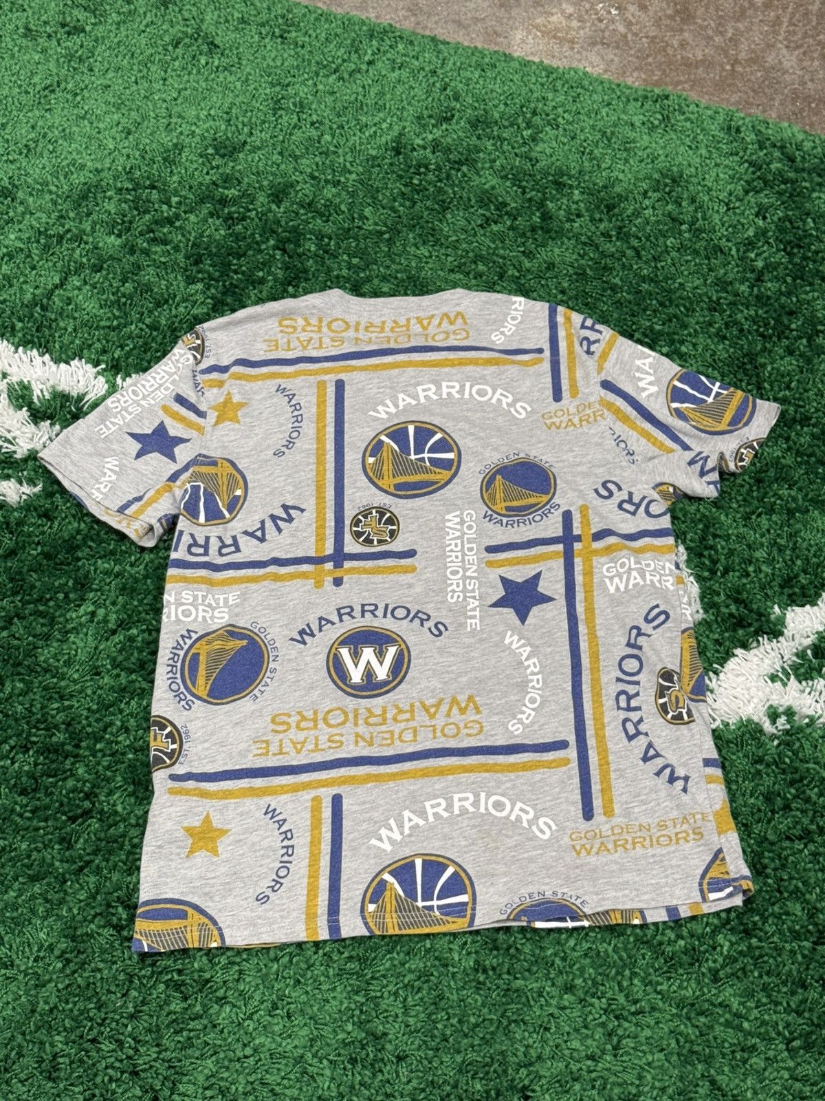 NBA NBA Golden State Warriors San Francisco SF All Over Logo Tee Size US M / EU 48-50 / 2 - 5 Thumbnail