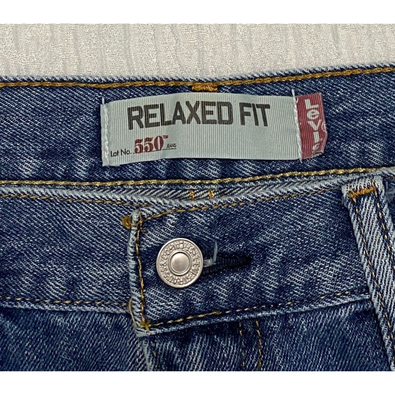 Levi's Levis 550 Relaxed Fit Jeans Mens Size 36×30 Blue Denim Size US 36 / EU 52 - 4 Thumbnail