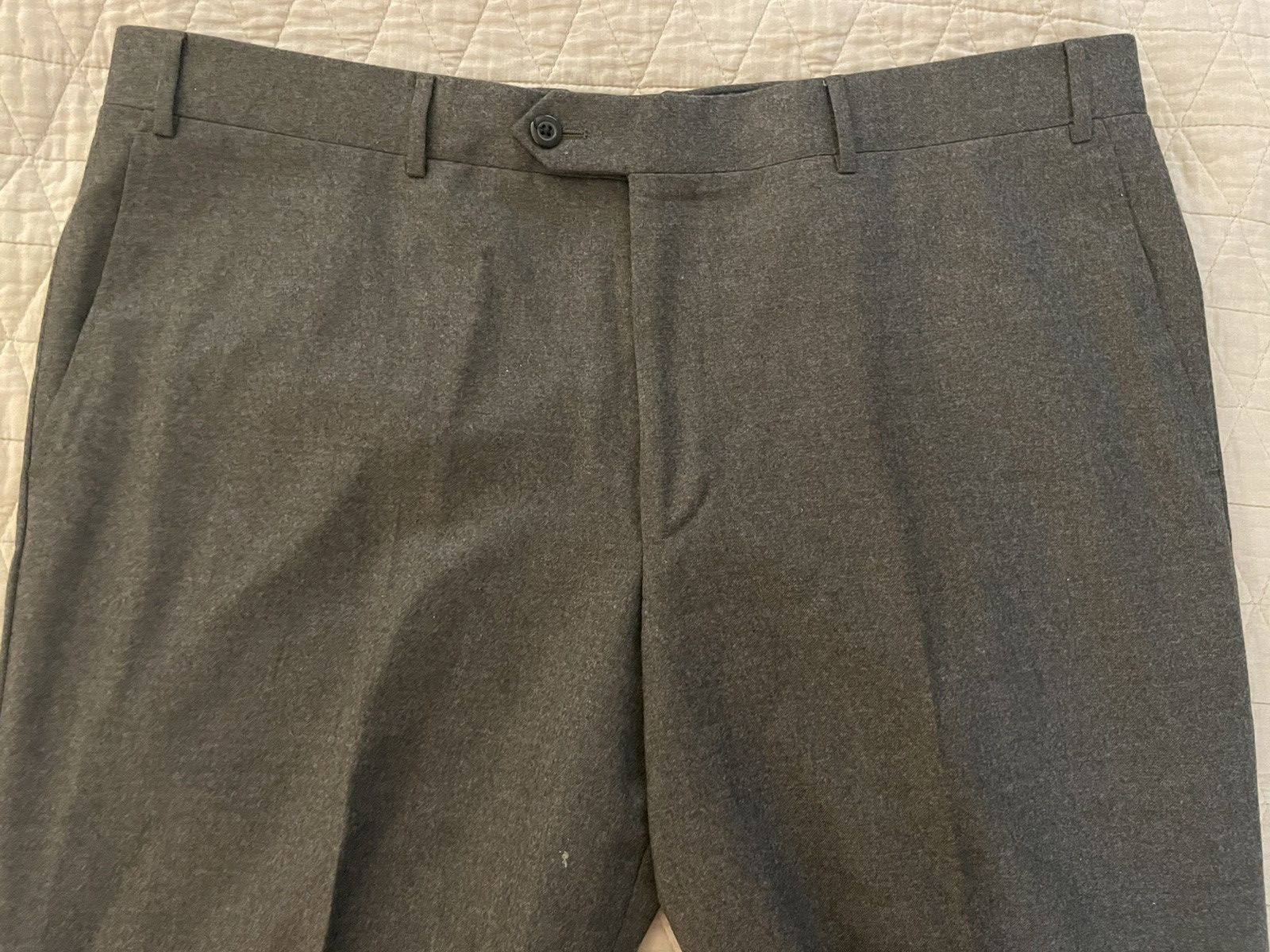 Corneliani Luxury Wool Flat Front Trouser Size US 38 / EU 54 - 7 Thumbnail