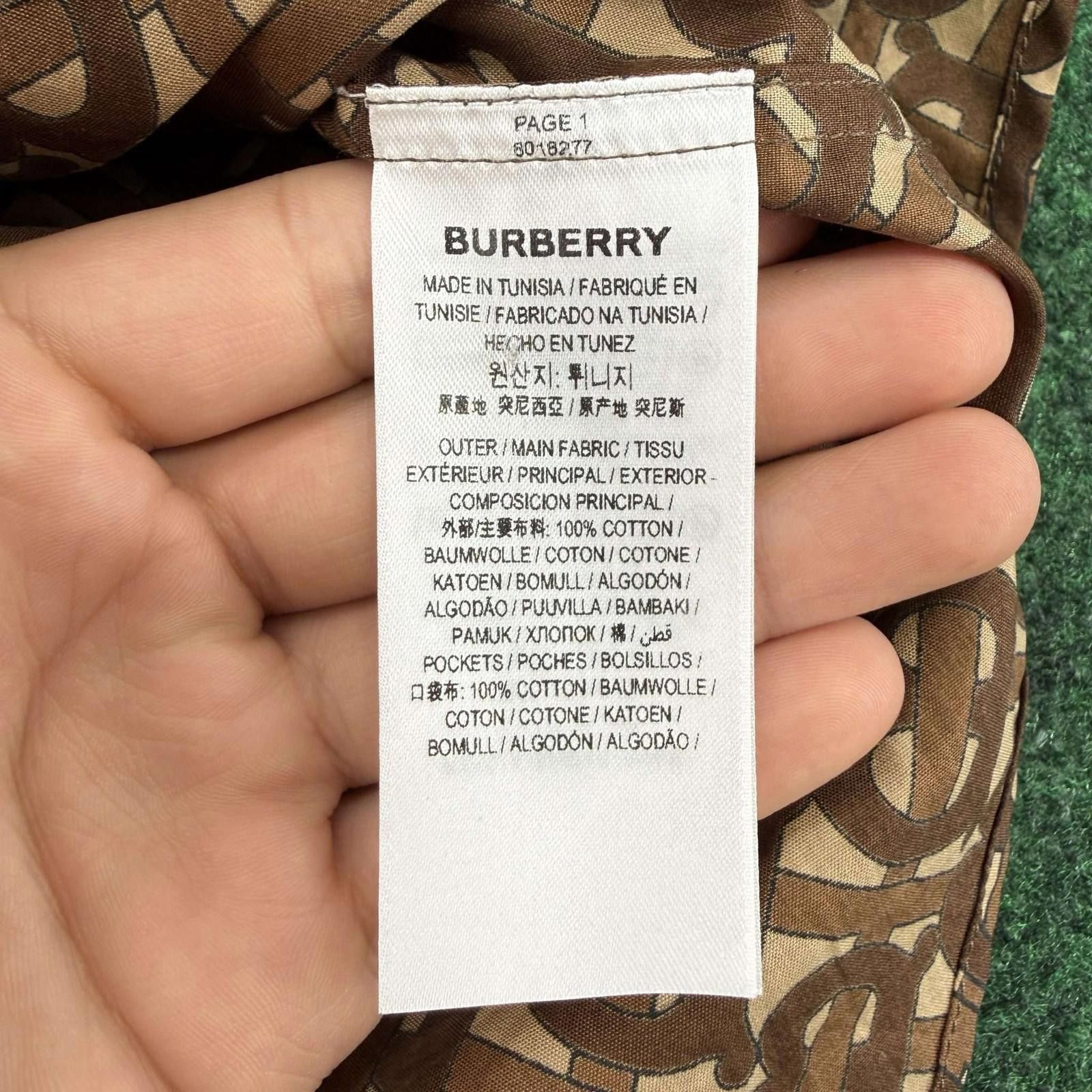 Burberry Burberry Men's Chatham TB-Monogram Stripe Button Up M Size US M / EU 48-50 / 2 - 5 Thumbnail