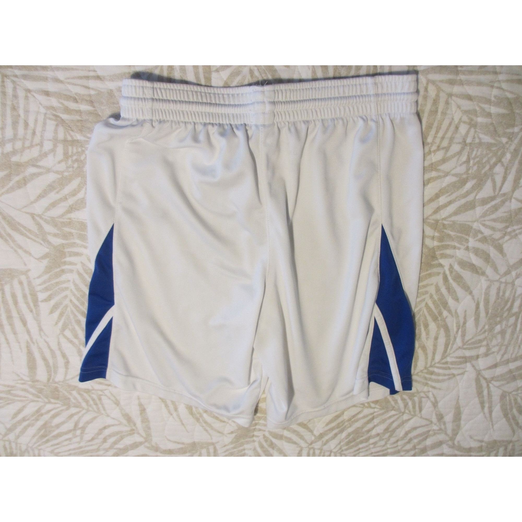 Nike Nike Dri-Fit Mens Athletic Shorts White & Blue M Size US 38 / EU 54 - 2 Thumbnail