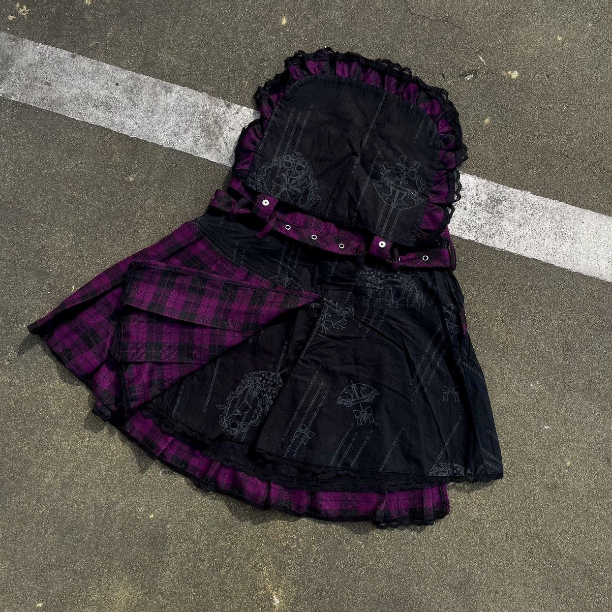 If Six Was Nine Blood Storm Mini Skirt With Removeable Pocket Punk Style Size 27" / US 4 / IT 40 - 3 Thumbnail