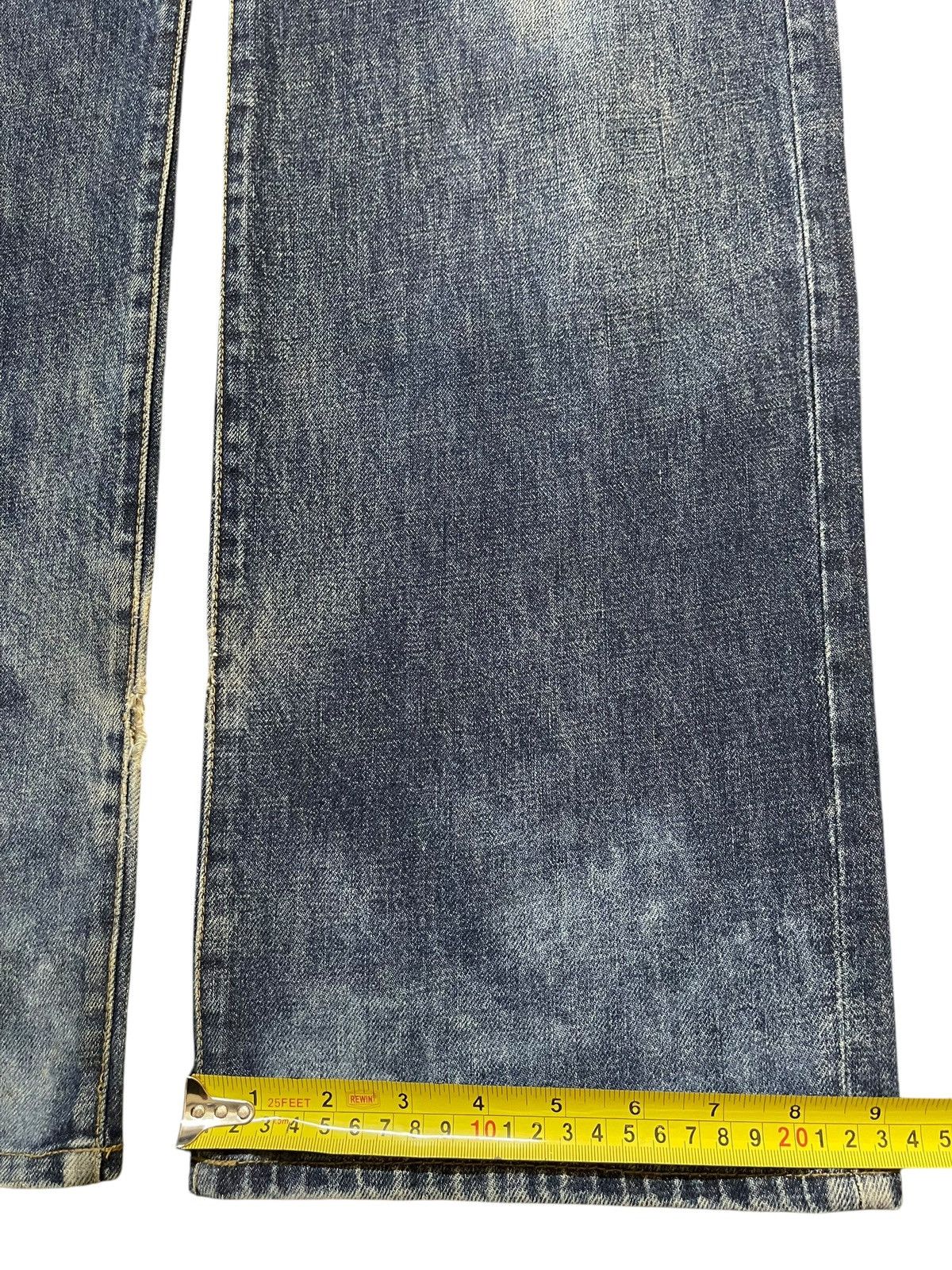 Hanes Vintage 90s Hanes Faded Wash Distressed Style Baggy Jeans Size US 35 - 17 Thumbnail
