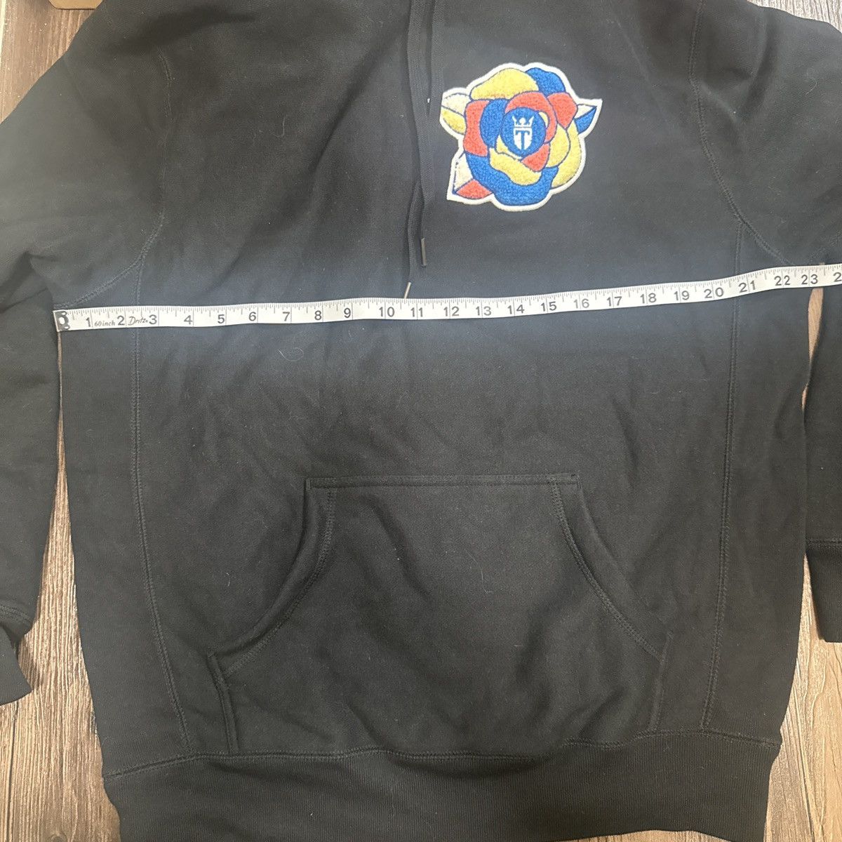 Other Teeqo Black Floral Pullover Hoodie Size US S / EU 44-46 / 1 - 7 Thumbnail