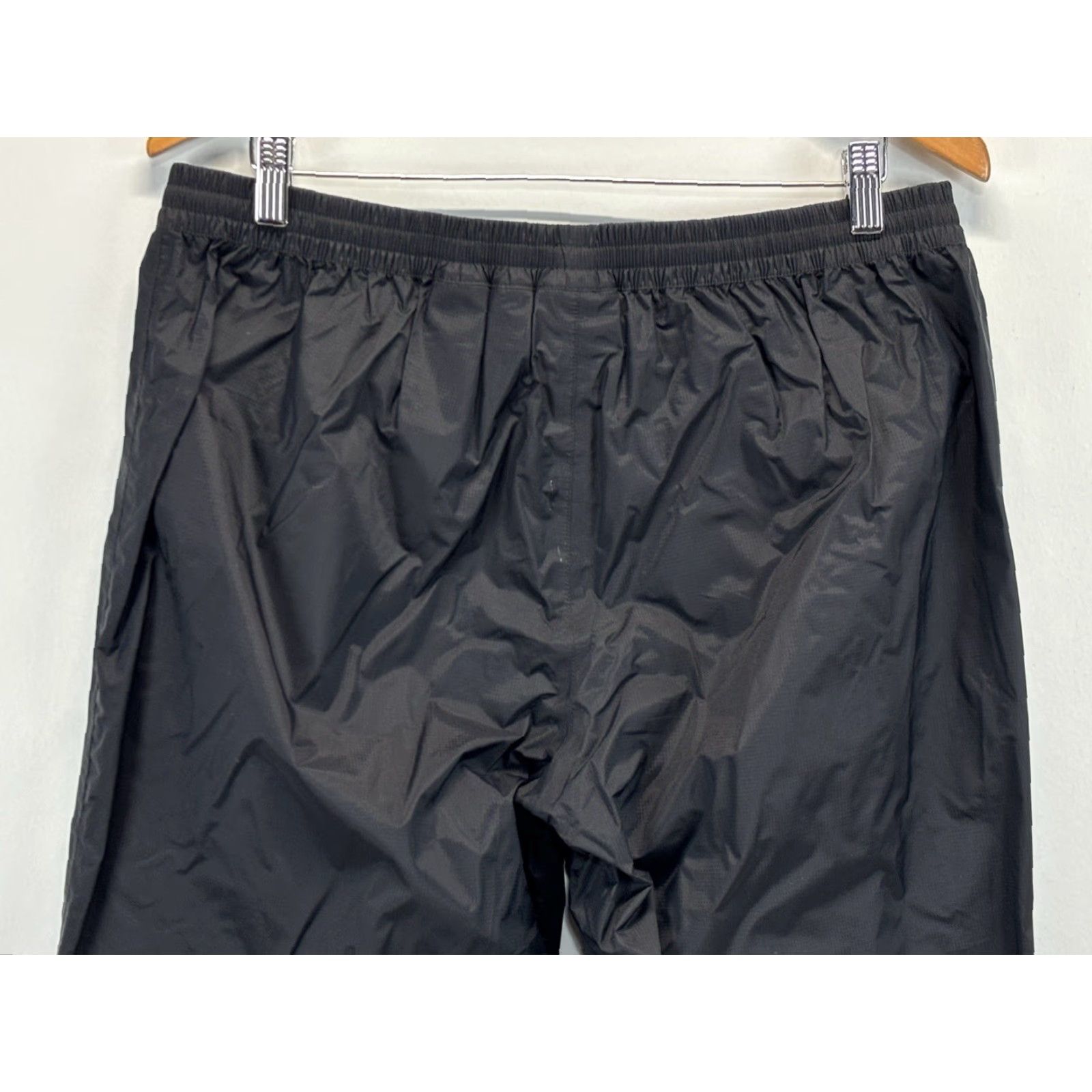 Marmot VINTAGE Marmot Rain Waterproof Pants Black Mens XL Short Nylon Elastic Waist Outdoors Size US 36 / EU 52 - 5 Thumbnail