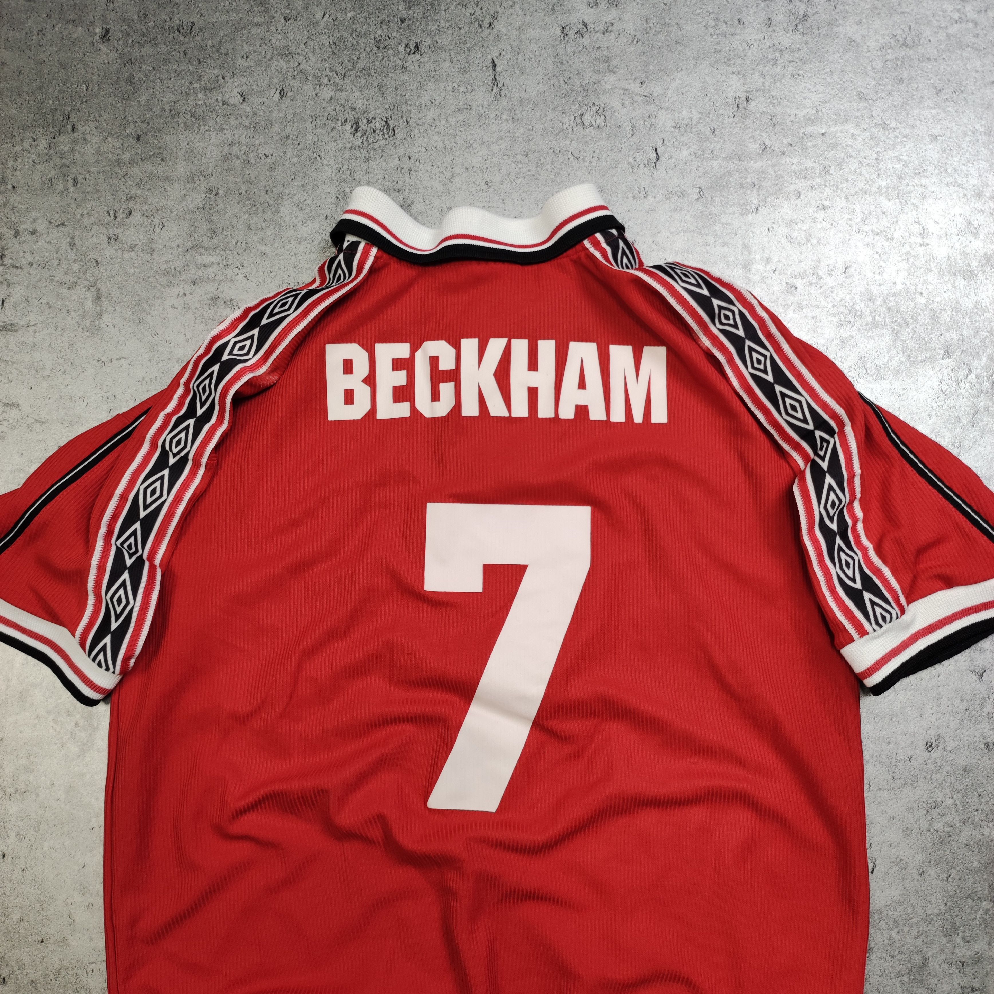 Vintage RARE 1998 Vintage #7 Beckham Manchester United Jersey Size US XXS / EU 40 - 11 Thumbnail