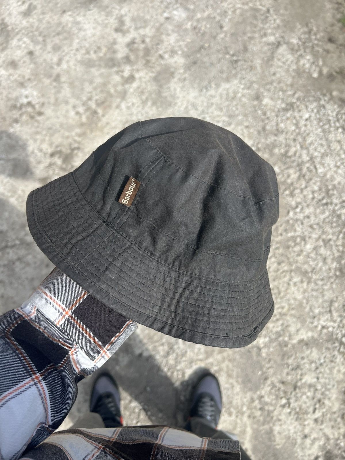 Barbour × Vintage VERY RARE BARBOUR HATS WAXED PANAMA CASUAL ENGLAND STYLE 90s Size ONE SIZE - 2 Thumbnail