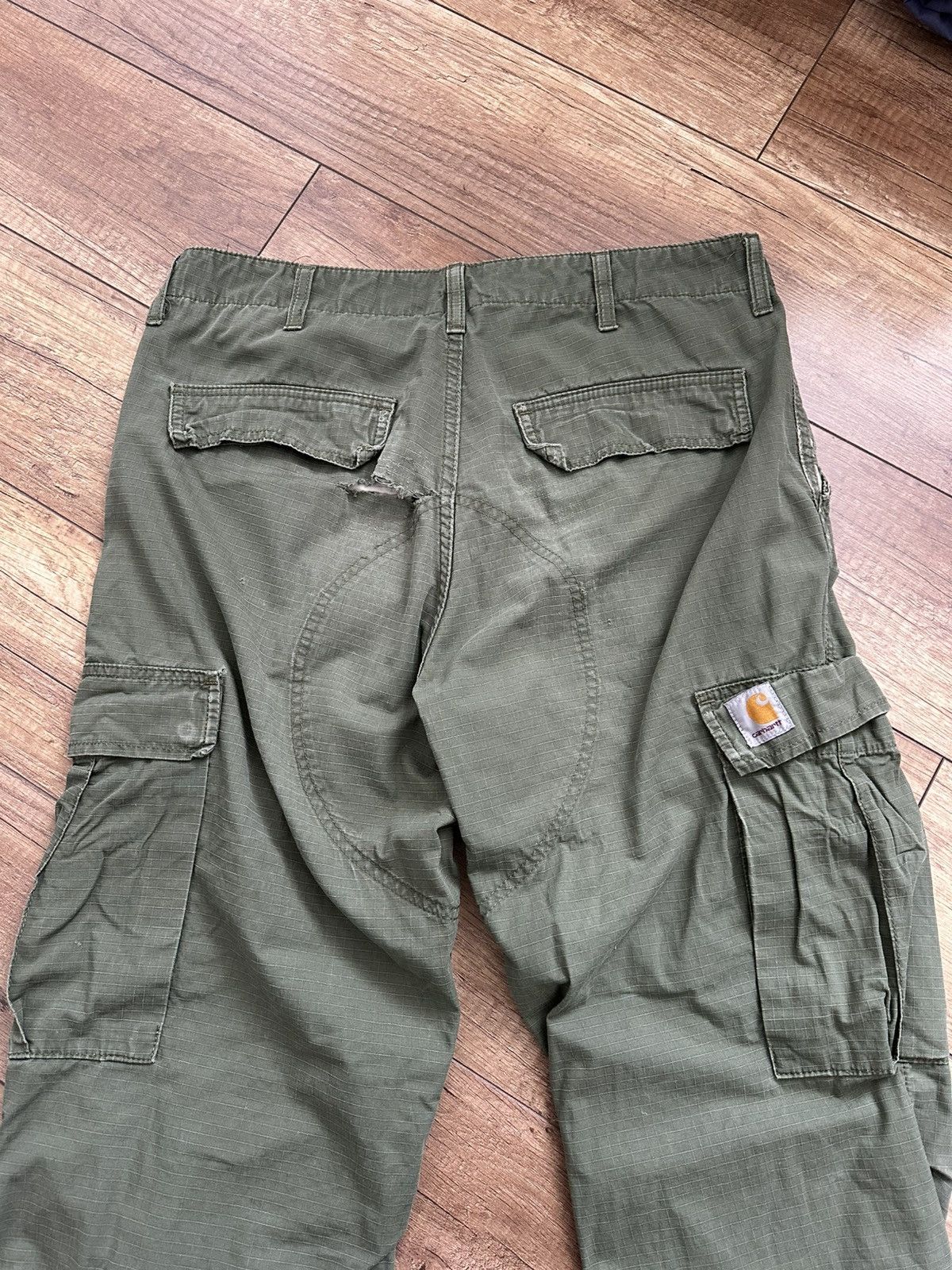 Carhartt Carhartt Regular Cargo Pants Vintage Distressed Size US 33 - 3 Thumbnail