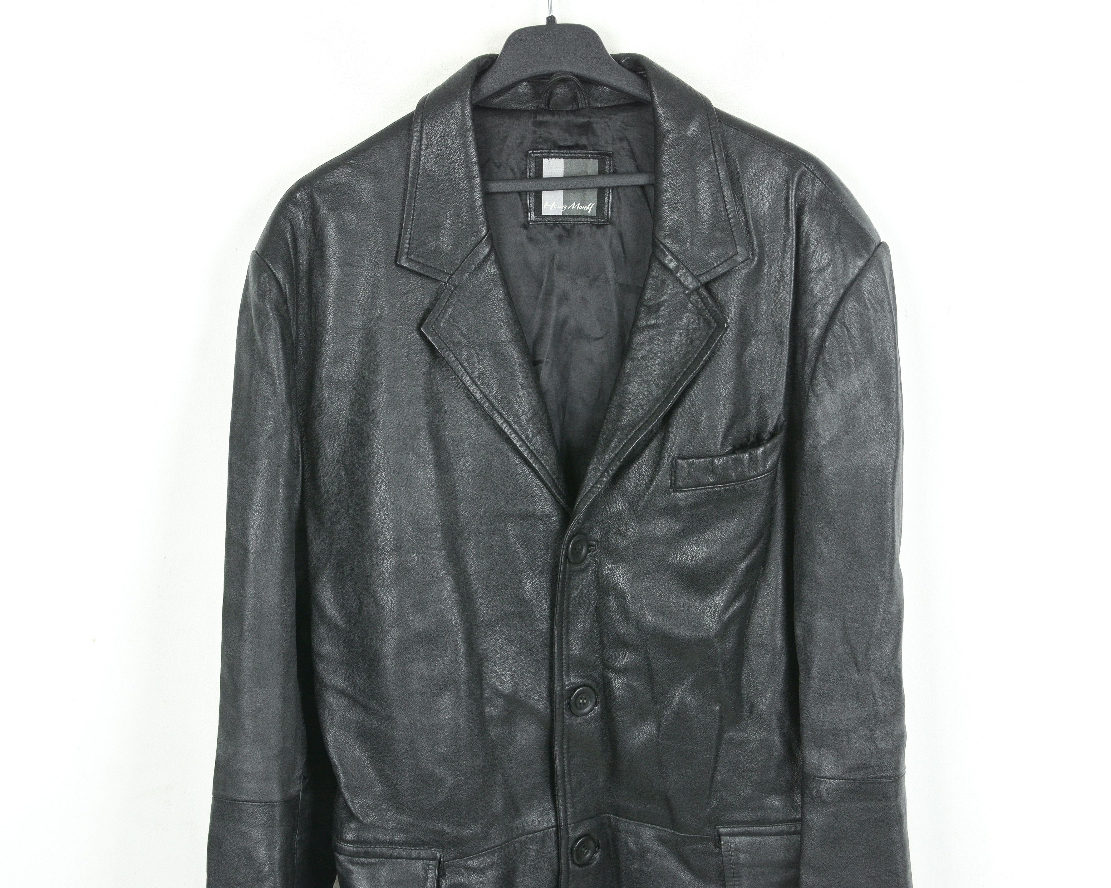 Leather Henry Morell Uk 46 Us Leather Over Coat Jacket 2XL Biker Size US XXL / EU 58 / 5 - 2 Thumbnail
