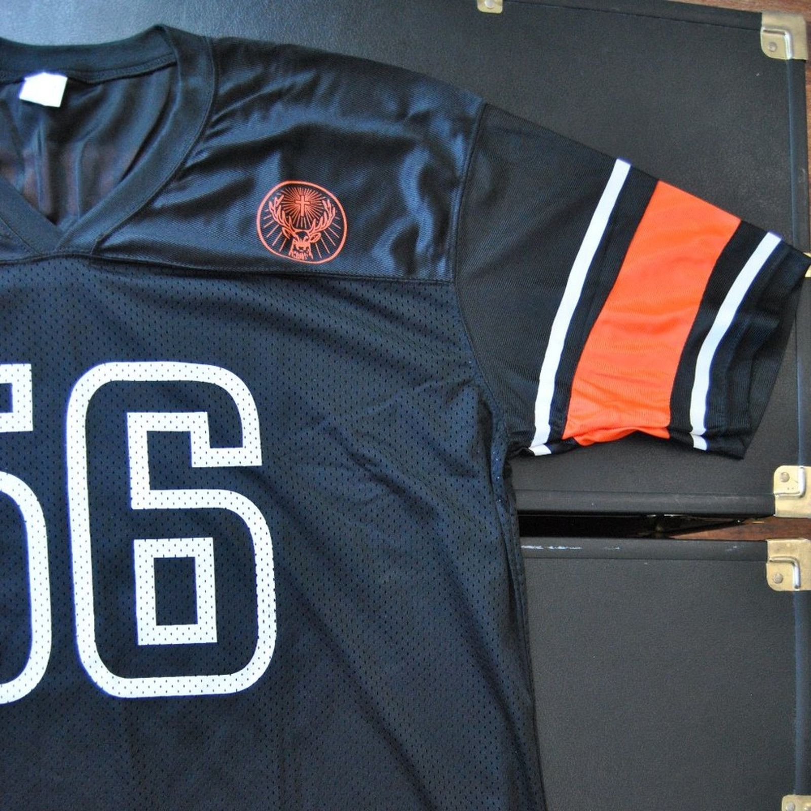 Jagermeister Jägermeister X-Large Black and Orange #56 Football Jersey Size US XL / EU 56 / 4 - 3 Thumbnail