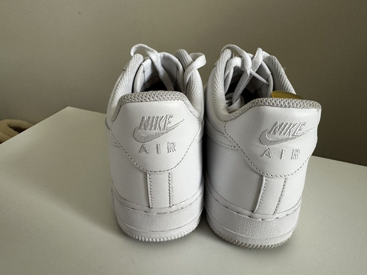 Nike Nike Air Force 1 Low White Leather Size US 10 / EU 43 - 5 Thumbnail