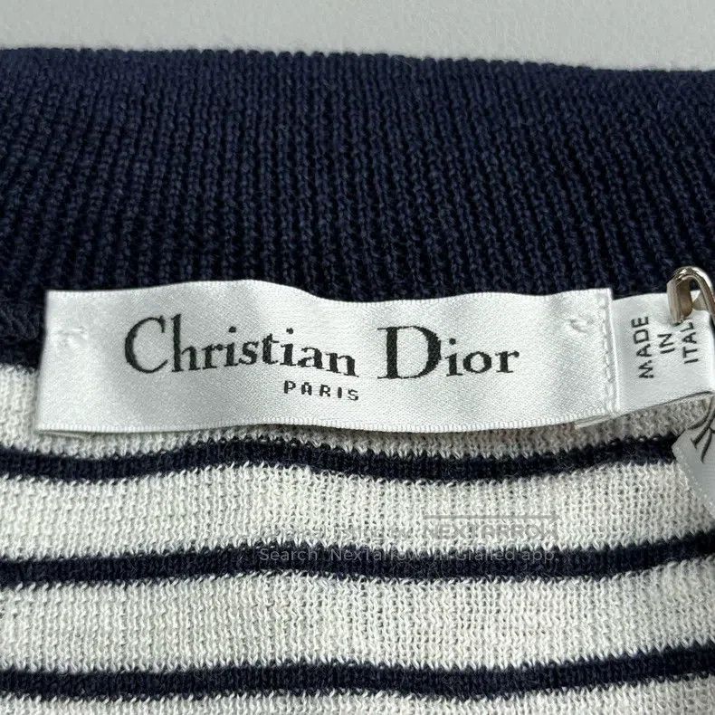 Dior Dior Navy collar striped letter short sleeve Size S / US 4 / IT 40 - 5 Thumbnail