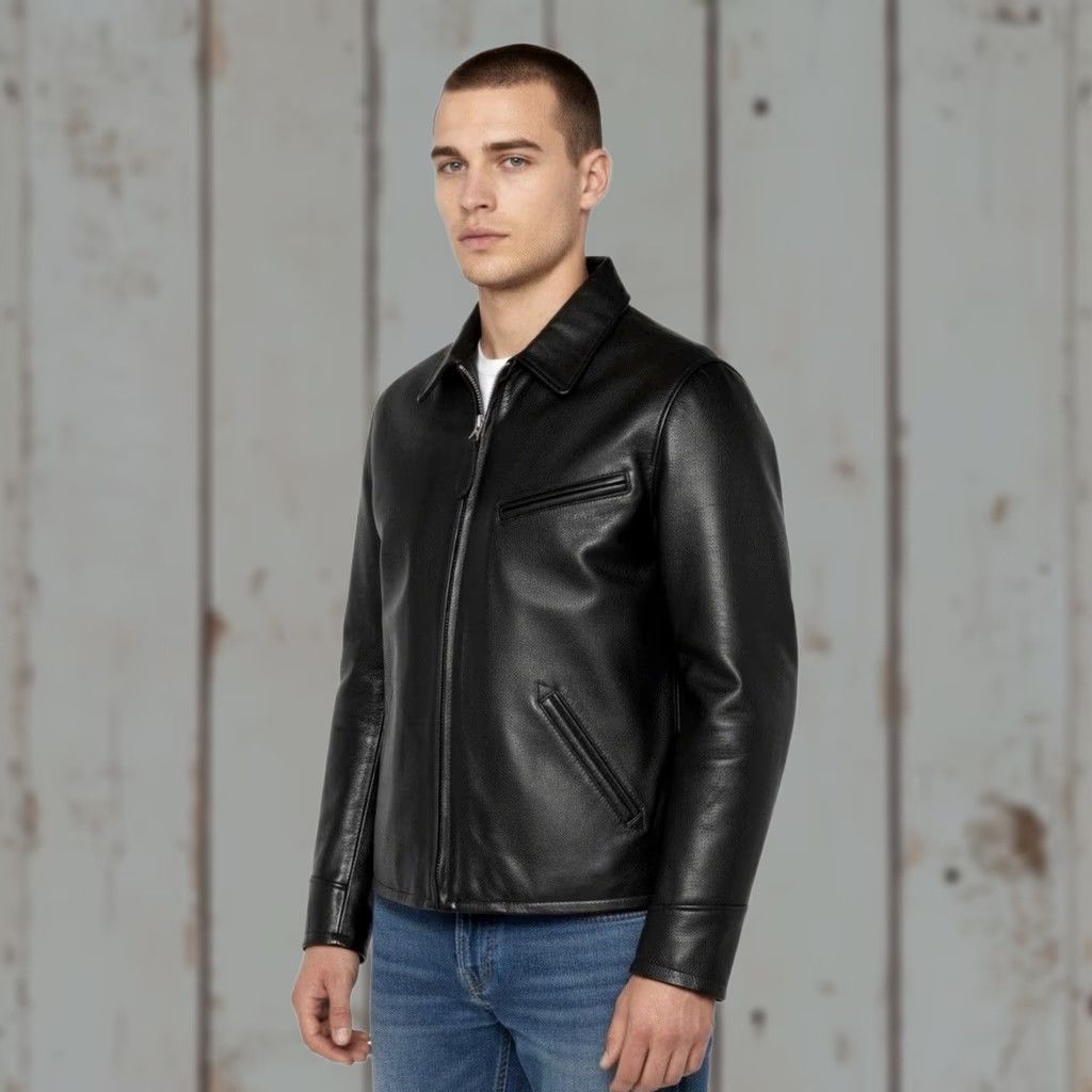 Schott VINTAGE Schott NYC Leather Jacket Motorcycle Rare Retro Y2K XXL Black Men's Jacket Size US XXL / EU 58 / 5 - 1 Thumbnail