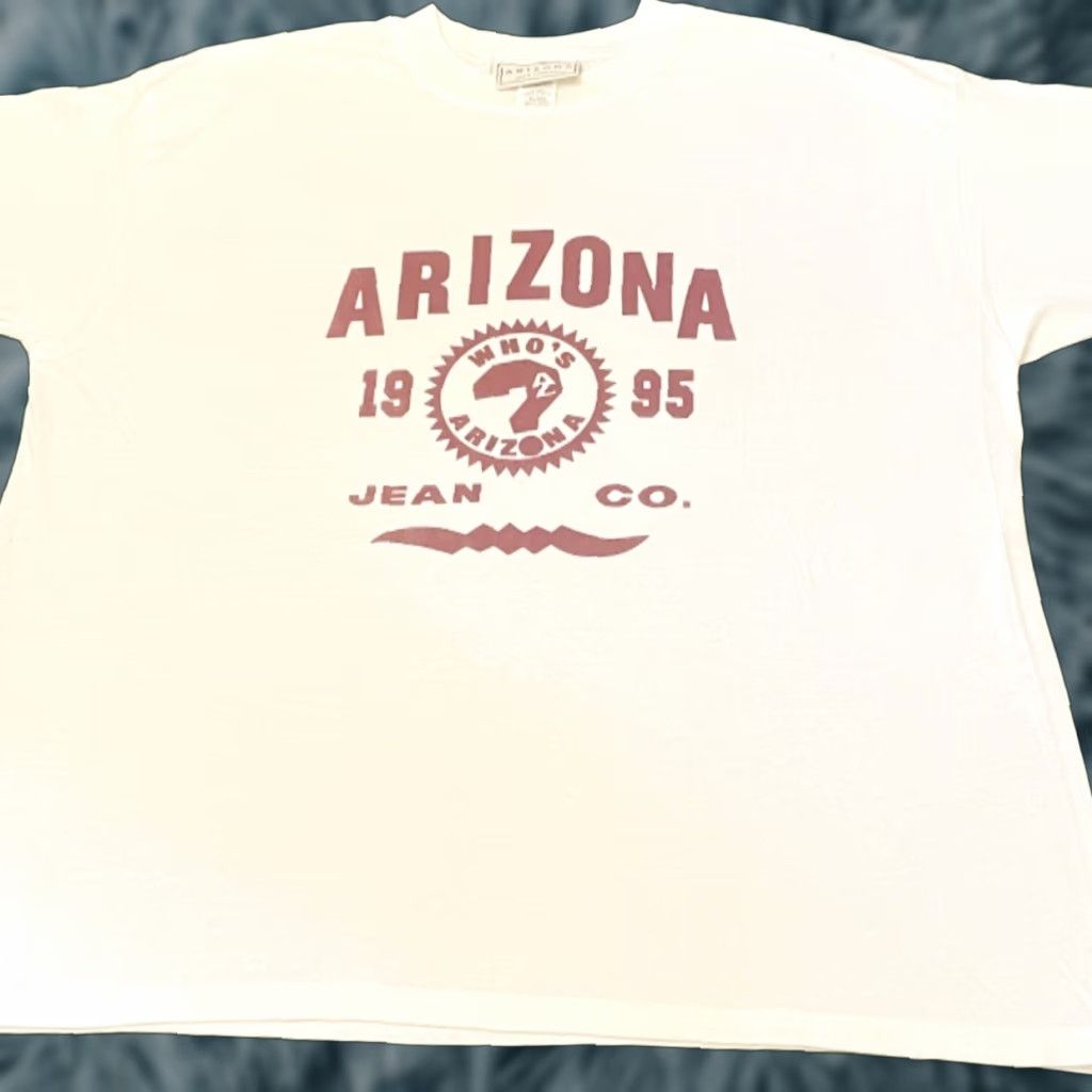 Vintage VINTAGE 90s Arizona Jeans Co 1995 Guess Spin Off VTG Shirt Mens XL White 90s Mens Shirt XL Size US XL / EU 56 / 4 - 1 Thumbnail