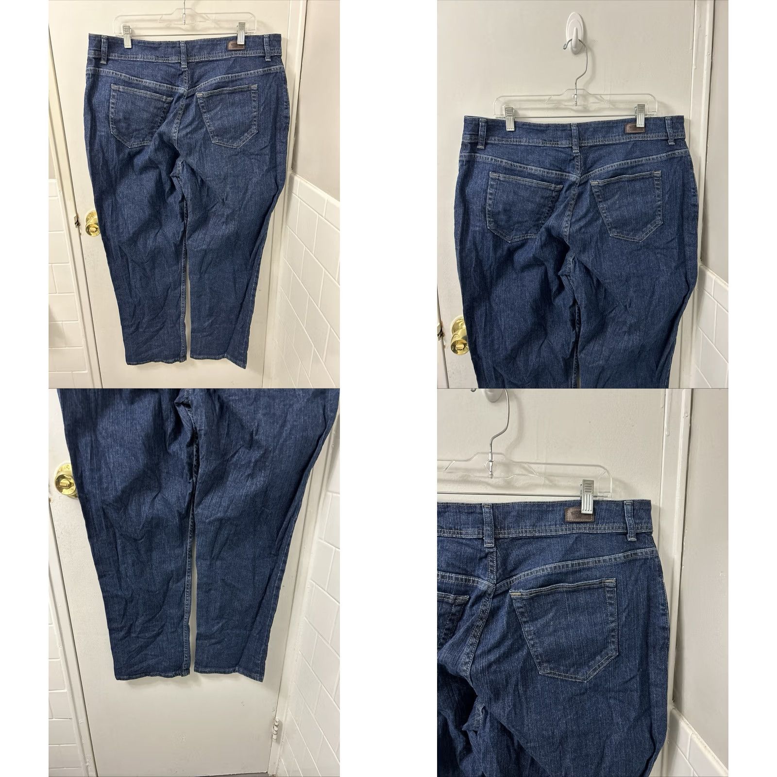 Vintage Riders by Lee Jeans Womens 20x30 Dark Wash Slim Relaxed Fit Straight Leg NWT Size 42" / US 20 - 8 Thumbnail