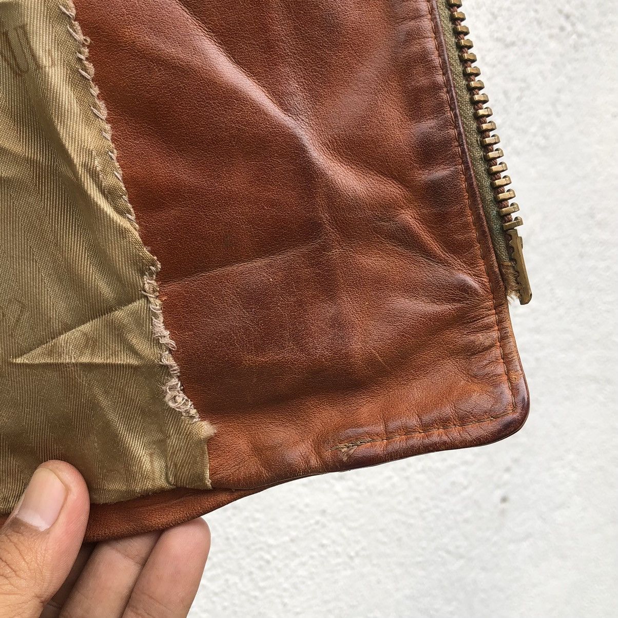 Vintage Vintage Paul Louis Inc Leather jacket Mens Serval zipper 60s Size US M / EU 48-50 / 2 - 22 Thumbnail