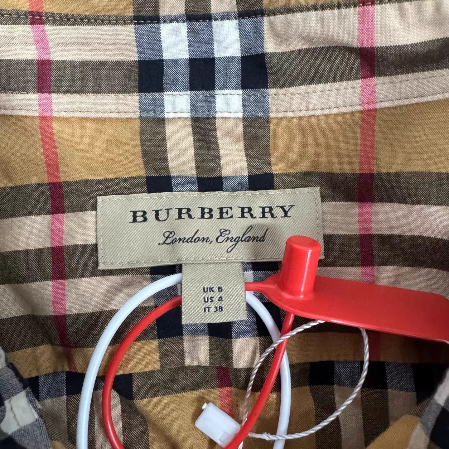 Burberry Burberry Classic Check LS Shirt UK6 99 New Size XS / US 0-2 / IT 36-38 - 5 Thumbnail