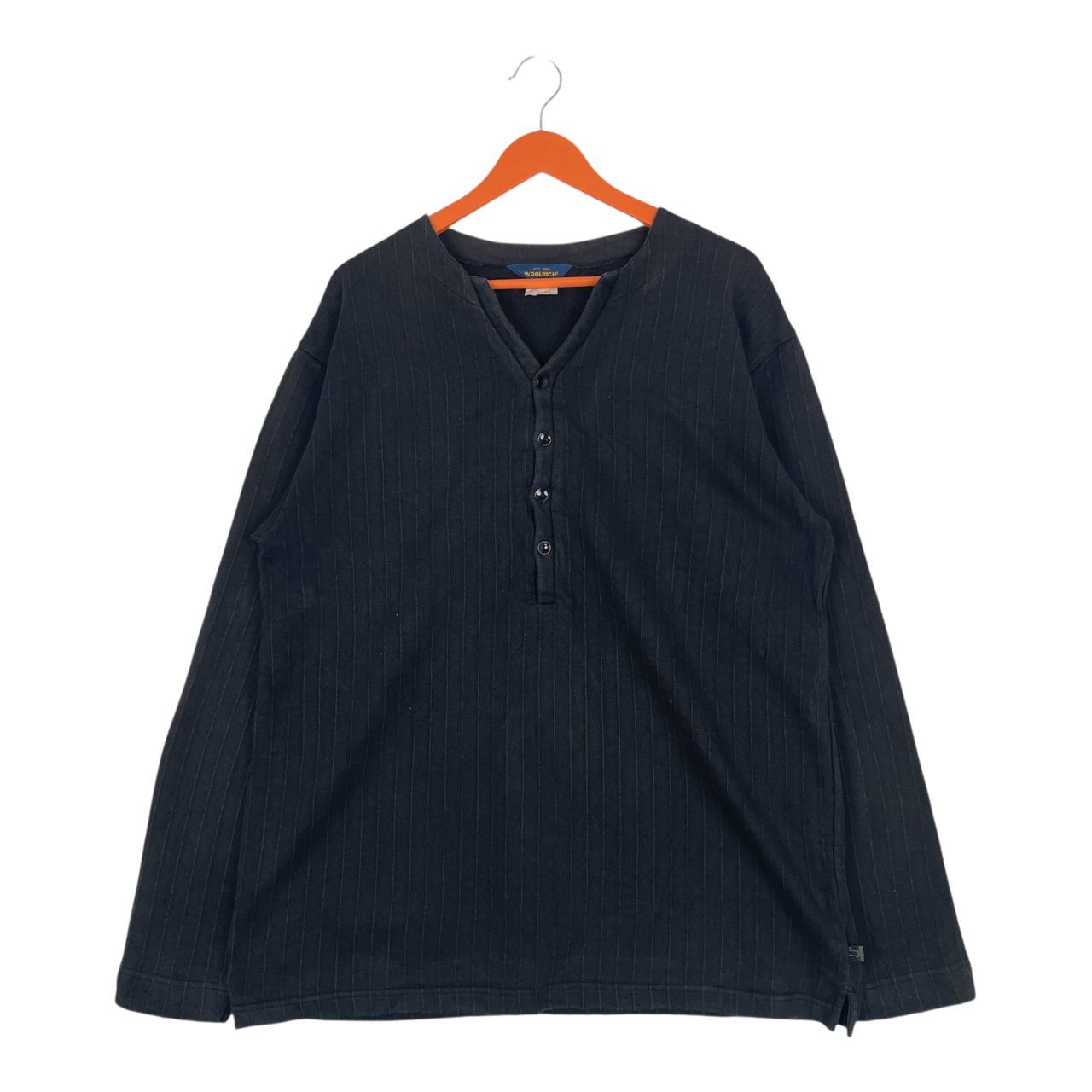 Woolrich Woolen Mills Vintage Woolrich Half Button Pullover Sweatshirt Size US L / EU 52-54 / 3 - 1 Thumbnail