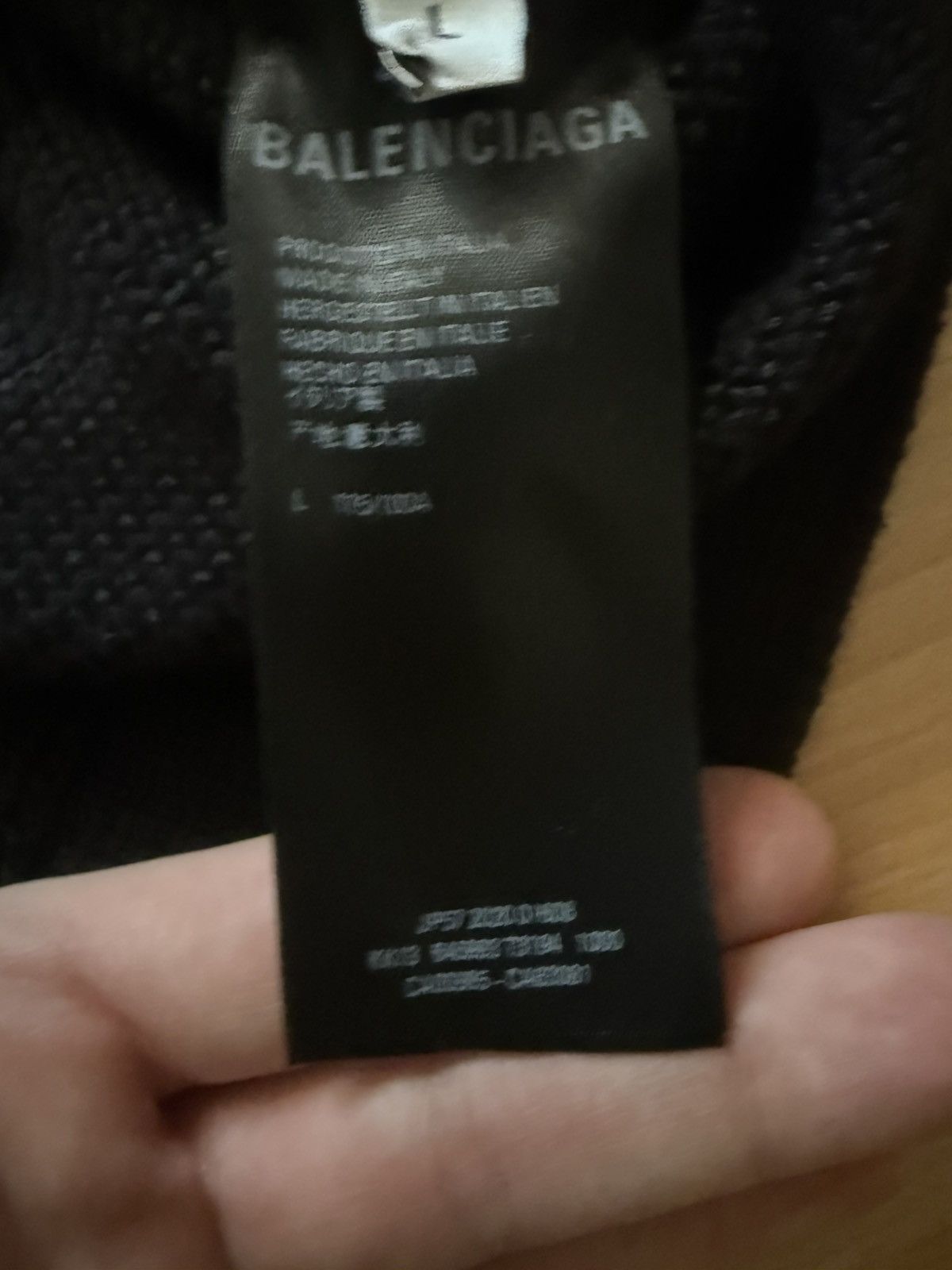 Balenciaga Balenciaga BB black knit sweater Size US L / EU 52-54 / 3 - 7 Thumbnail