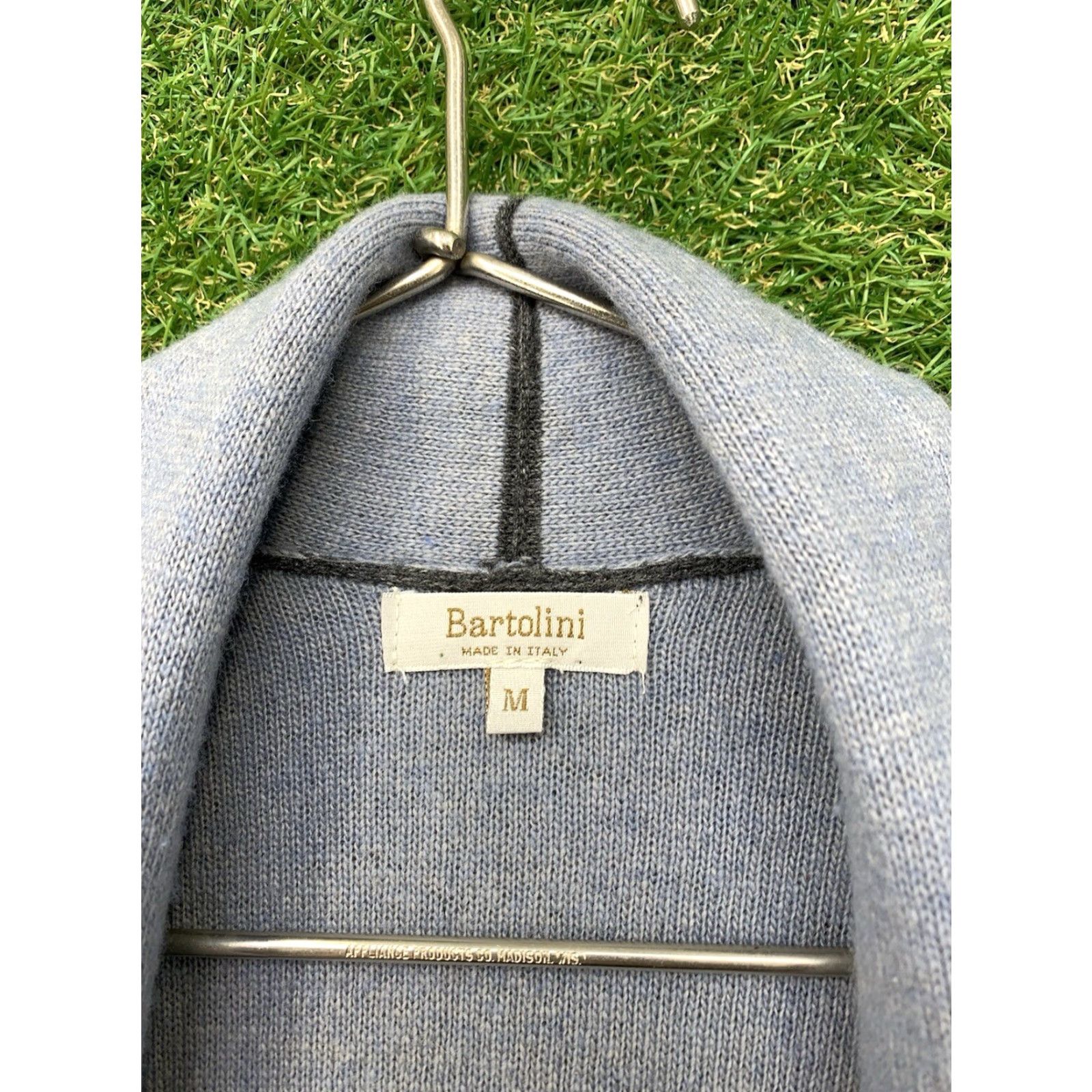 Vintage Bartolini Cardigan Sweater Womens M Gray Blue Wool Cashmere Sleeveless Pockets Classic Knit Size M / US 6-8 / IT 42-44 - 3 Thumbnail