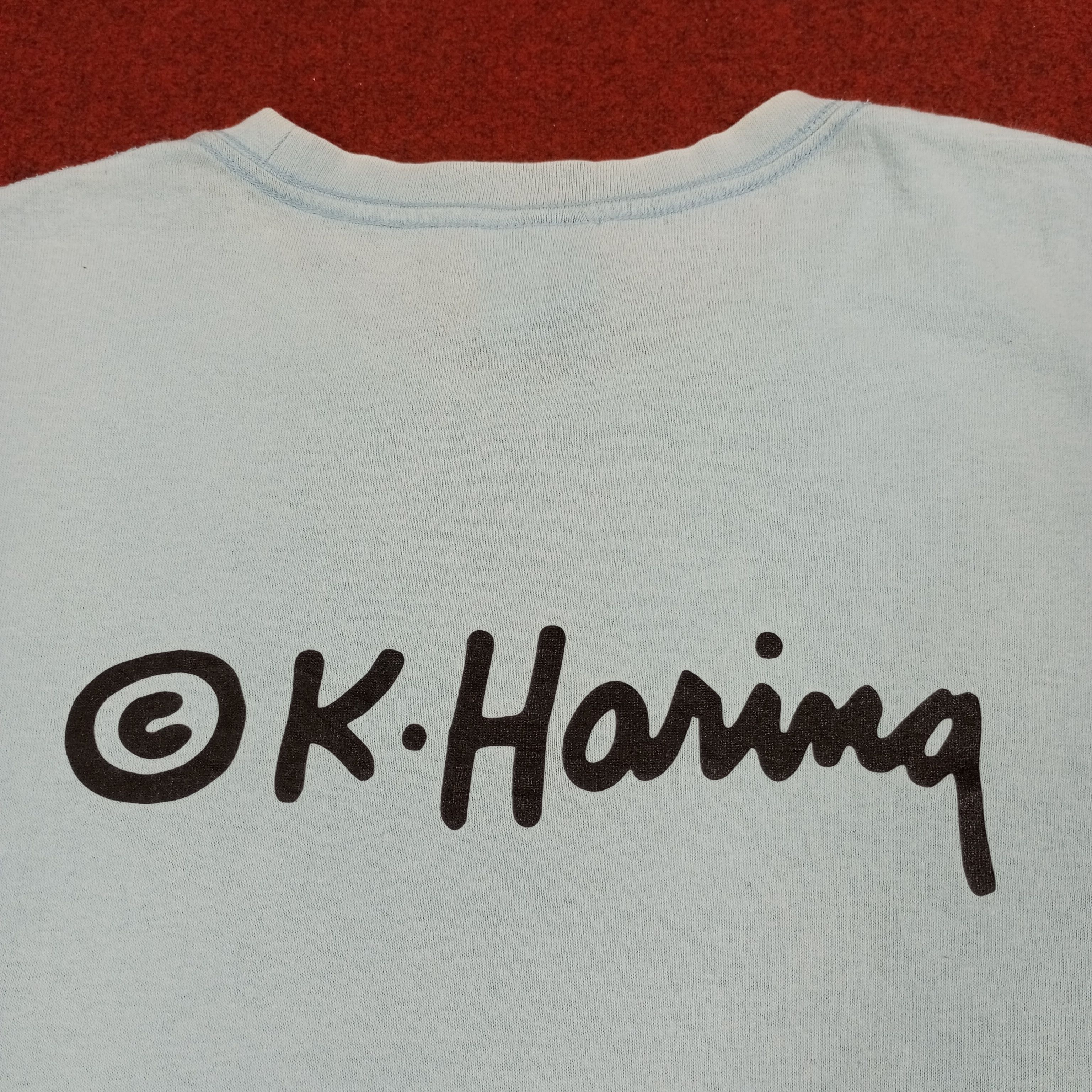 Japanese Brand × Keith Haring × Vintage Keith Haring X Uniqlo Streetwear Style Tshirt Size US L / EU 52-54 / 3 - 4 Thumbnail