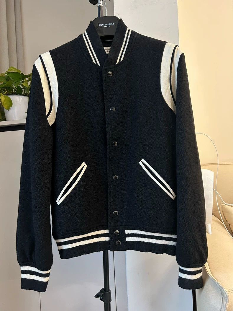 Saint Laurent Paris Saint Laurent Black and White Baseball