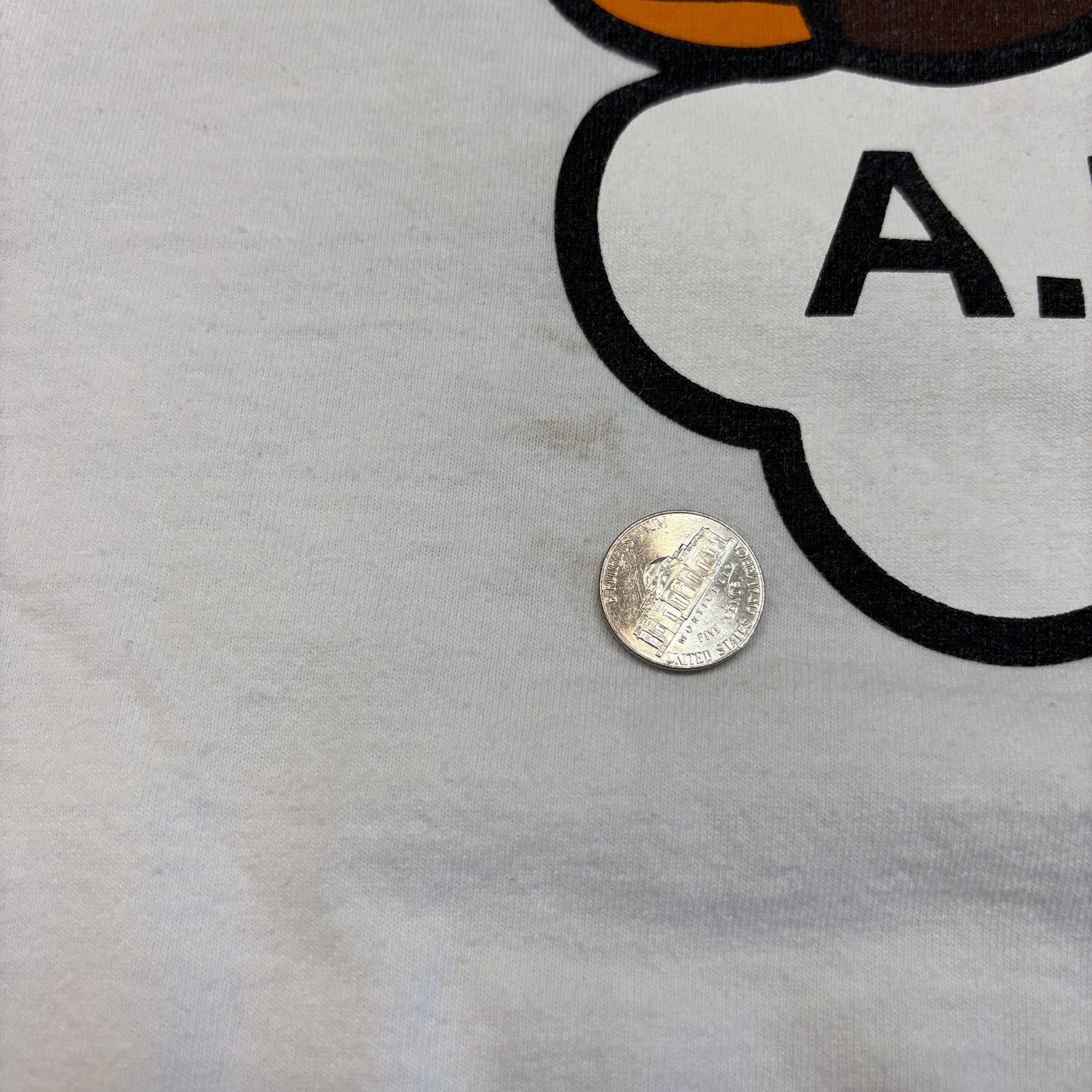 A.P.C. × Bape A Bathing Ape X A.P.C. Milo T Shirt Men's Large Streetwear Size US L / EU 52-54 / 3 - 6 Thumbnail