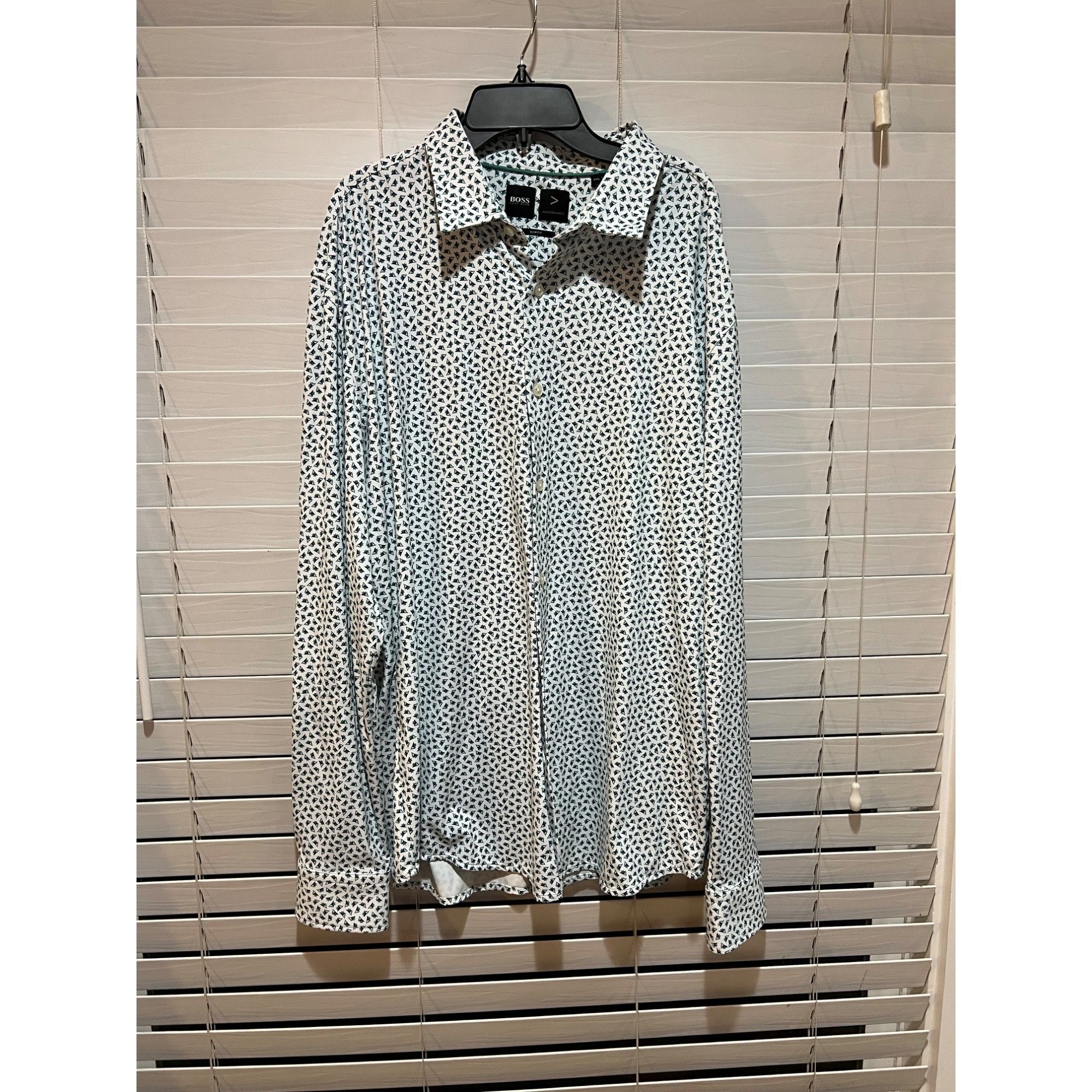 Hugo Boss Hugo Boss Performance Long Sleeve Button Up Shirt - Size XXL Size US XXL / EU 58 / 5 - 1 Thumbnail