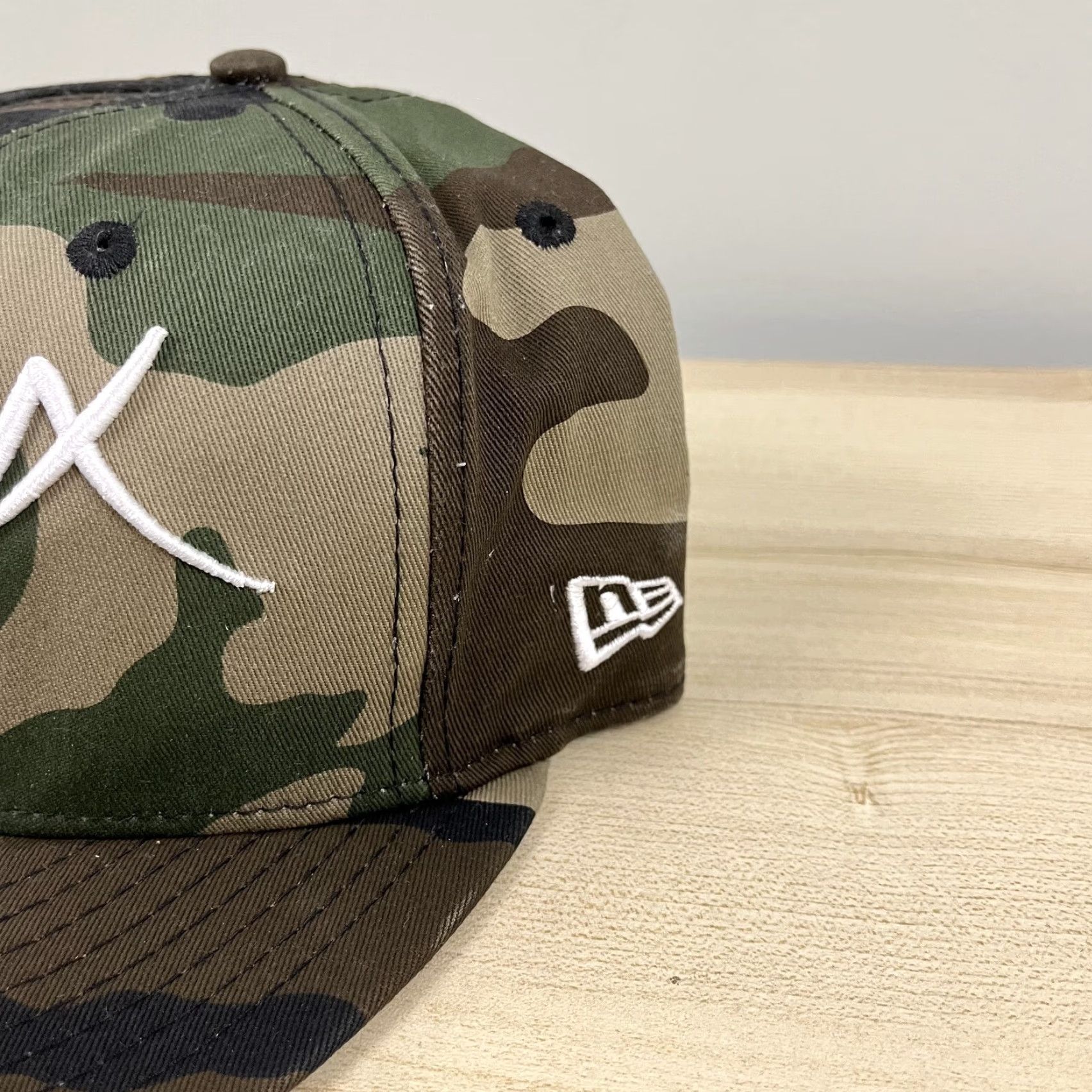 New Era New Era New York Yankees Hat Fitted 7 1/2 59Fifty 5950 Green Camo Script Mens Size ONE SIZE - 4 Thumbnail