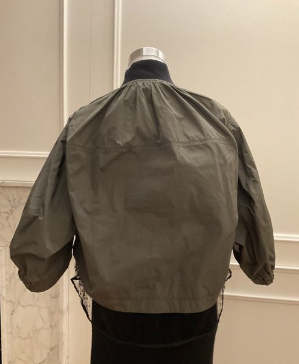 RED Valentino 🔥 Rare Valentino Khaki Bomber — Lace Detail / Oversized Fit Size S / US 4 / IT 40 - 2 Thumbnail