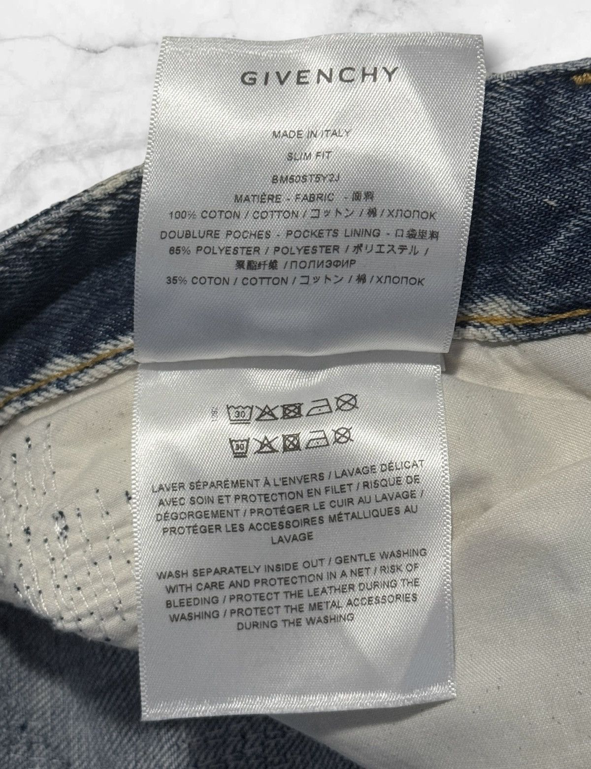 Givenchy Givenchy Boro Tie-Dyed Jeans Size US 29 - 7 Thumbnail