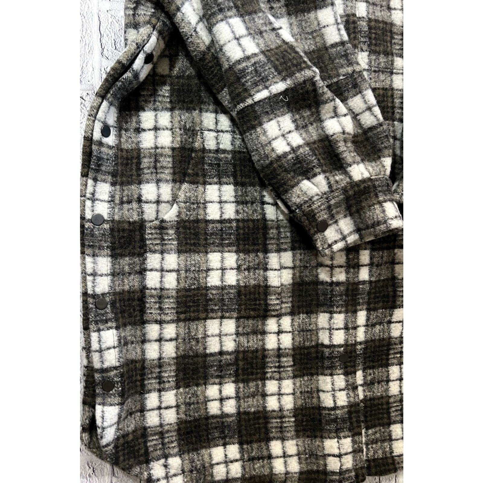 Sweaty Betty Sweaty Betty Halle Berry 2XL Plaid Oversized Flannel Hoodie Jacket Womens Size XXL / US 16-18 / IT 52-54 - 5 Thumbnail