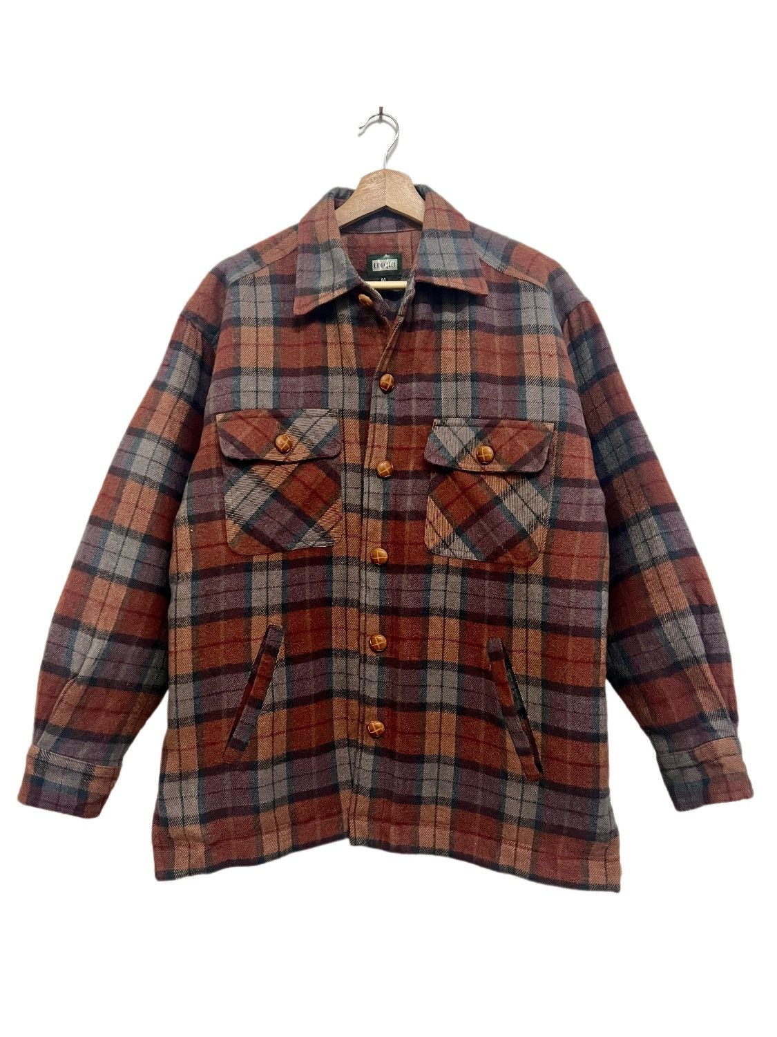 Uniqlo Rare Vintage Uniqlo Wool Button Jacket Size US M / EU 48-50 / 2 - 1 Thumbnail