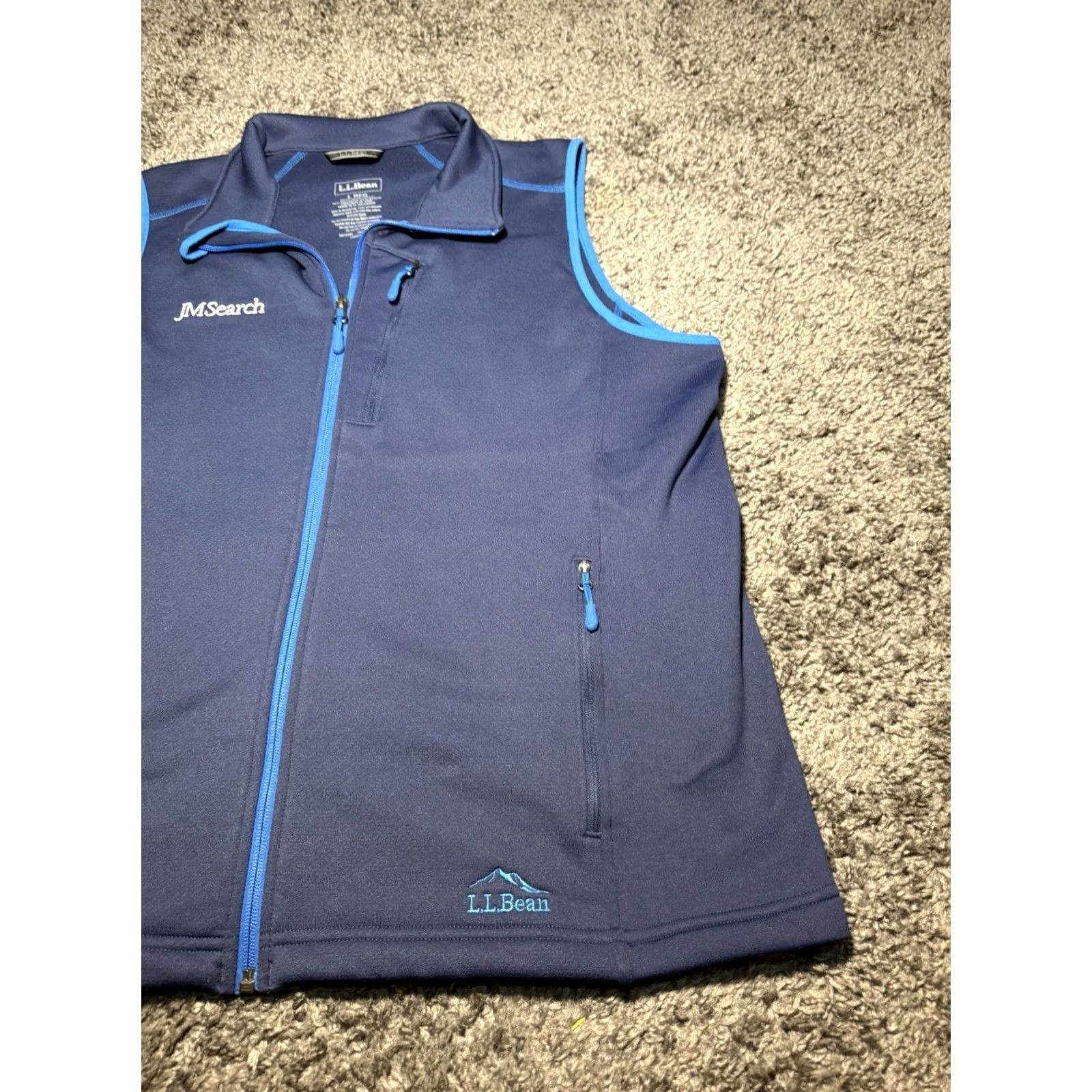 Vintage L.L. Bean Fleece Vest Mens Blue Prostretch Full Zip Outdoor Business Large Vest Popular Outdoor Windbreaker Men L.L. Bean Mens Regular Size L MH Size US L / EU 52-54 / 3 - 2 Thumbnail