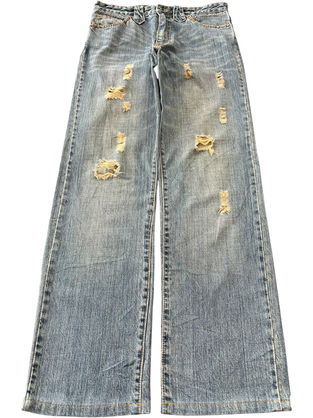 semanticdesign Vintage Semantic Design Rusty Wash Distressed Loose Jeans Size US 32 / EU 48 - 1 Thumbnail
