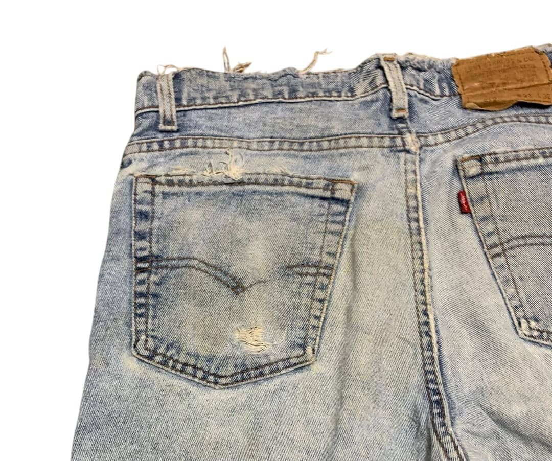 Levi's Vintage 90s Levis 512 Slim Taper Faded Blue Jeans Distressed Size US 33 - 9 Thumbnail